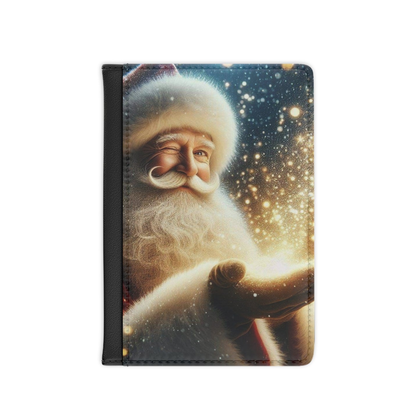 Santa Magic Passport Cover (ai B & J Collections) BLACK