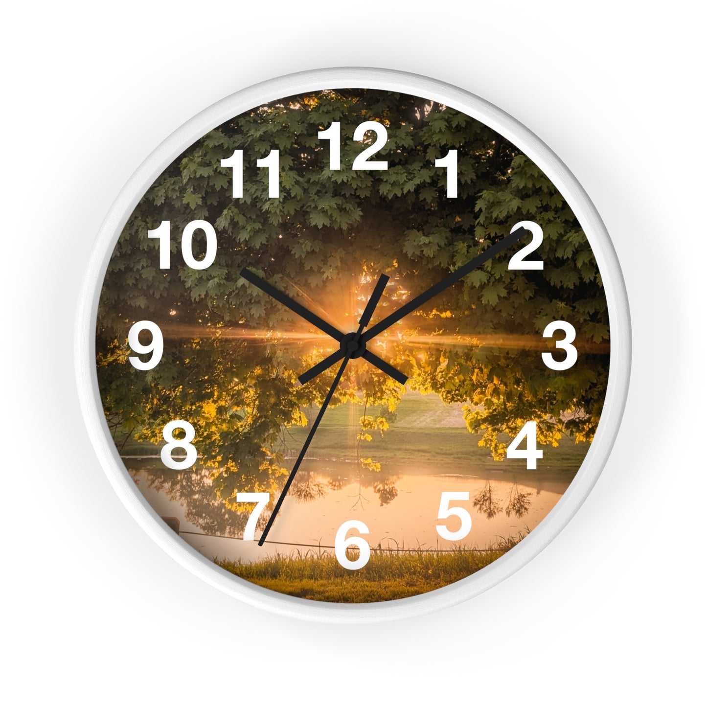 Sunset Pond Clock (SP Photography Collection)