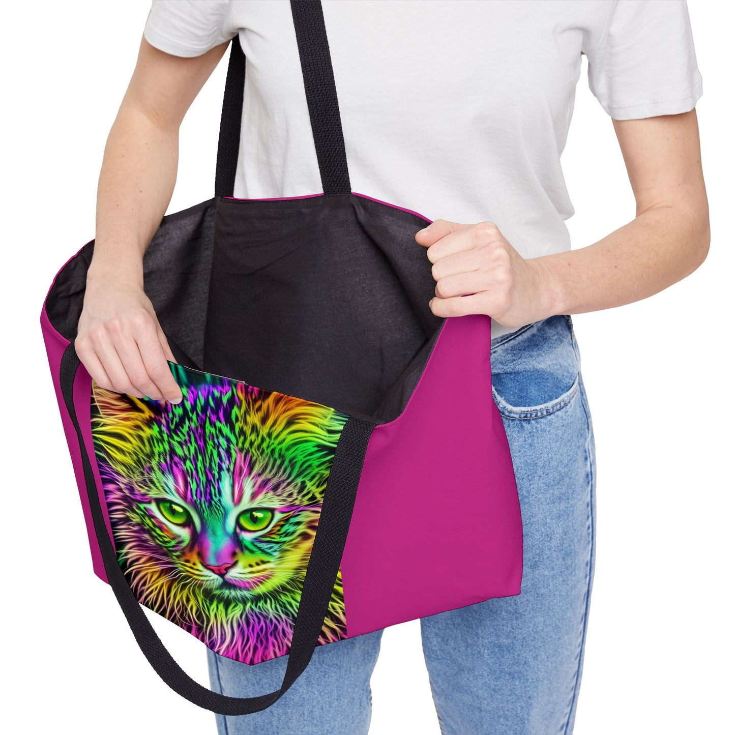 Colorful Kitty Weekender Tote Bag (SP Photography Collection) PINK