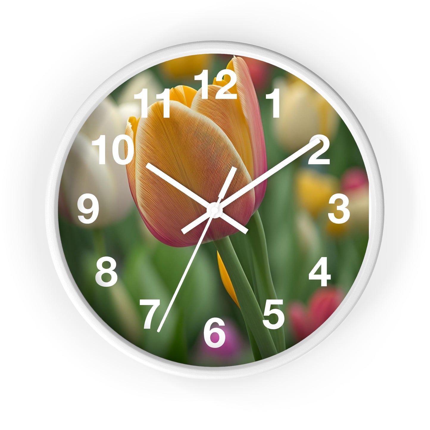 Orange Tulip Wall Clock (SP Photography Collection)