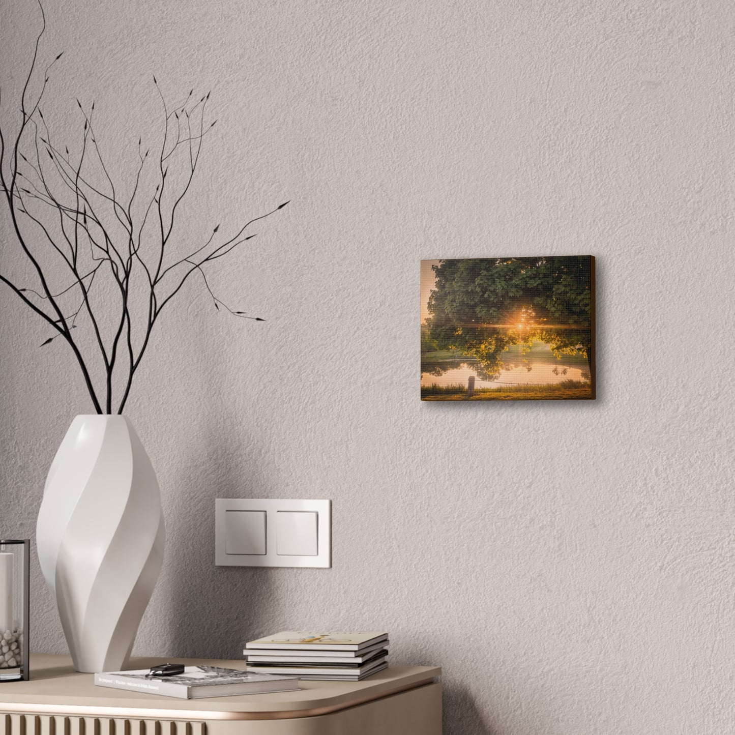 Sunset Pond Canvas Stretched (SP Photography Collection)