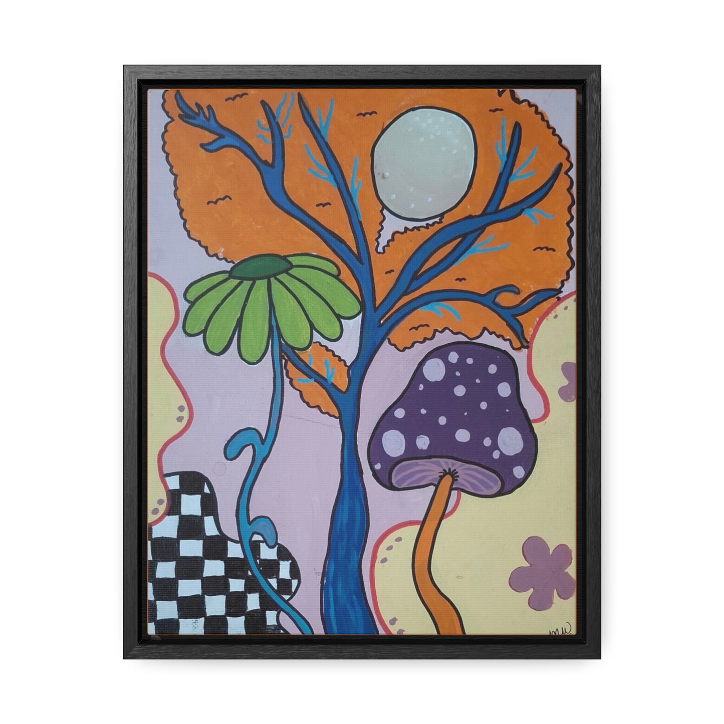 Mystic Mushroom Canvas Wraps, Vertical Frame (Peculiar Paintings Collection)