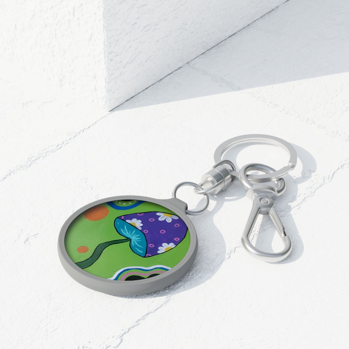 Marguerite Mushroom Key ring(Peculiar Paintings Collection)