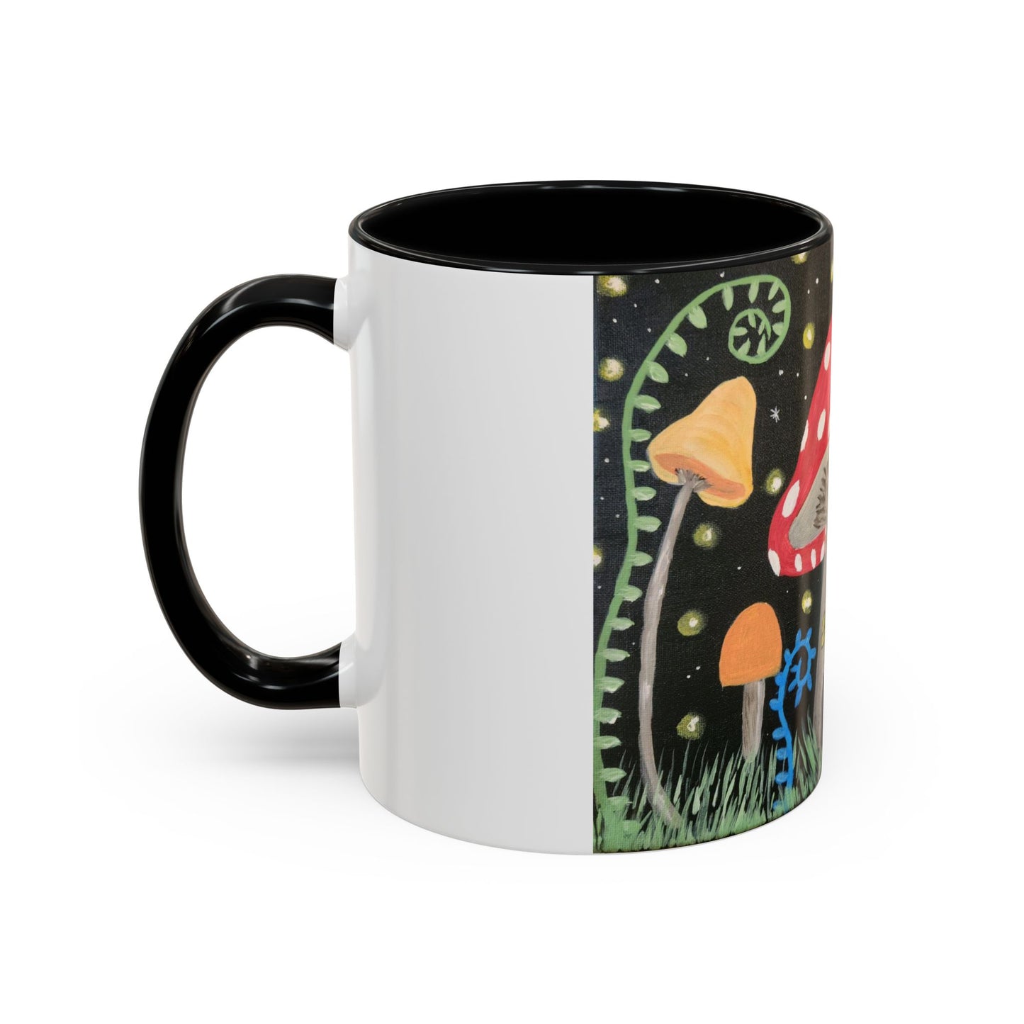 Magical Mushrooms Accent Coffee Mug, 11oz (Brookson Collection)