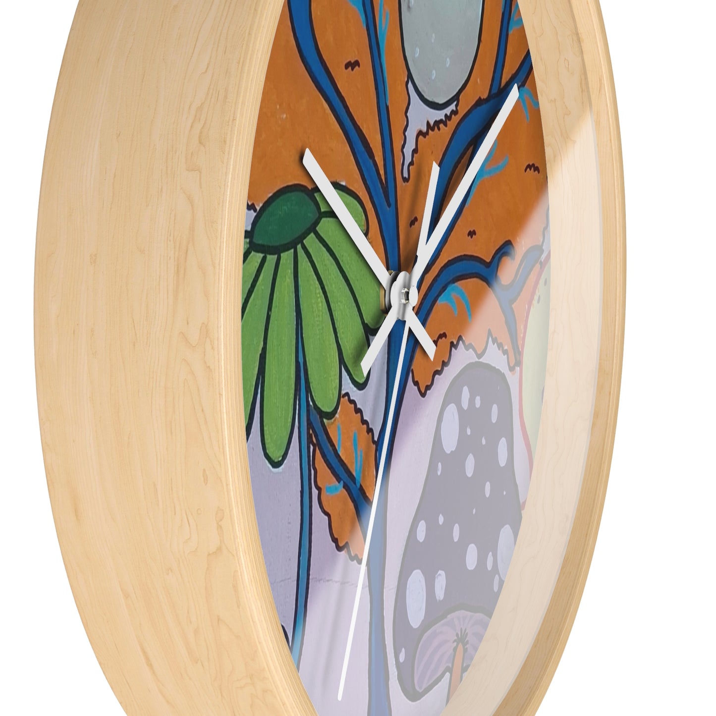 Mystic Mushroom Wall Clock (Peculiar Paintings Collection)