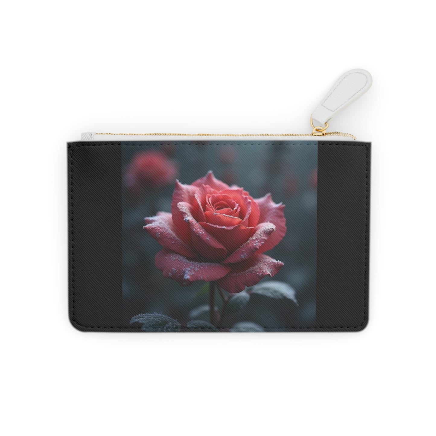 Frosty Rose Mini Clutch Bag (aiB & J Collections) BLACK
