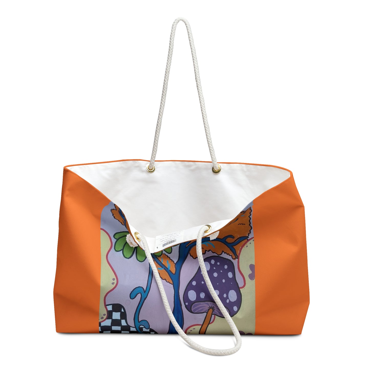 Mystic Mushroom Weekender Bag (Peculiar Paintings Collection) ORANGE