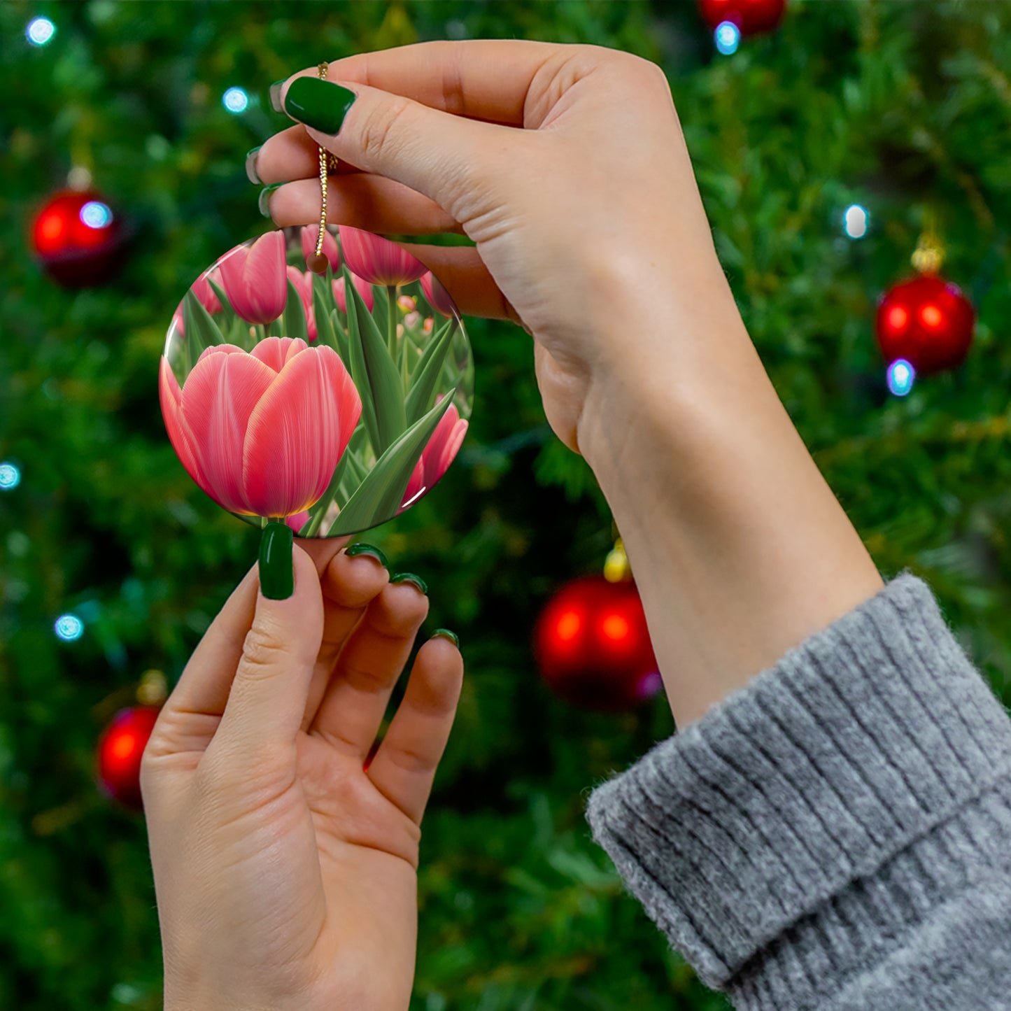 Tulips Ceramic Ornament (SP Photography Collection)