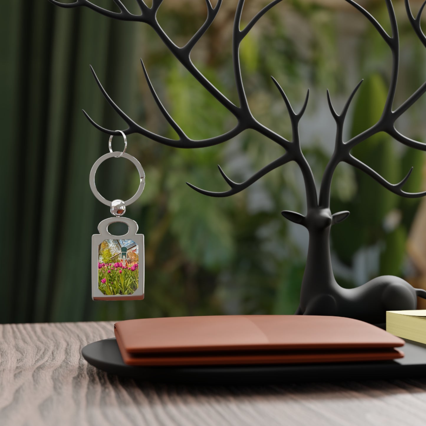 Windmill Tulip Rectangle Photo Key ring (SP Photography Collection)