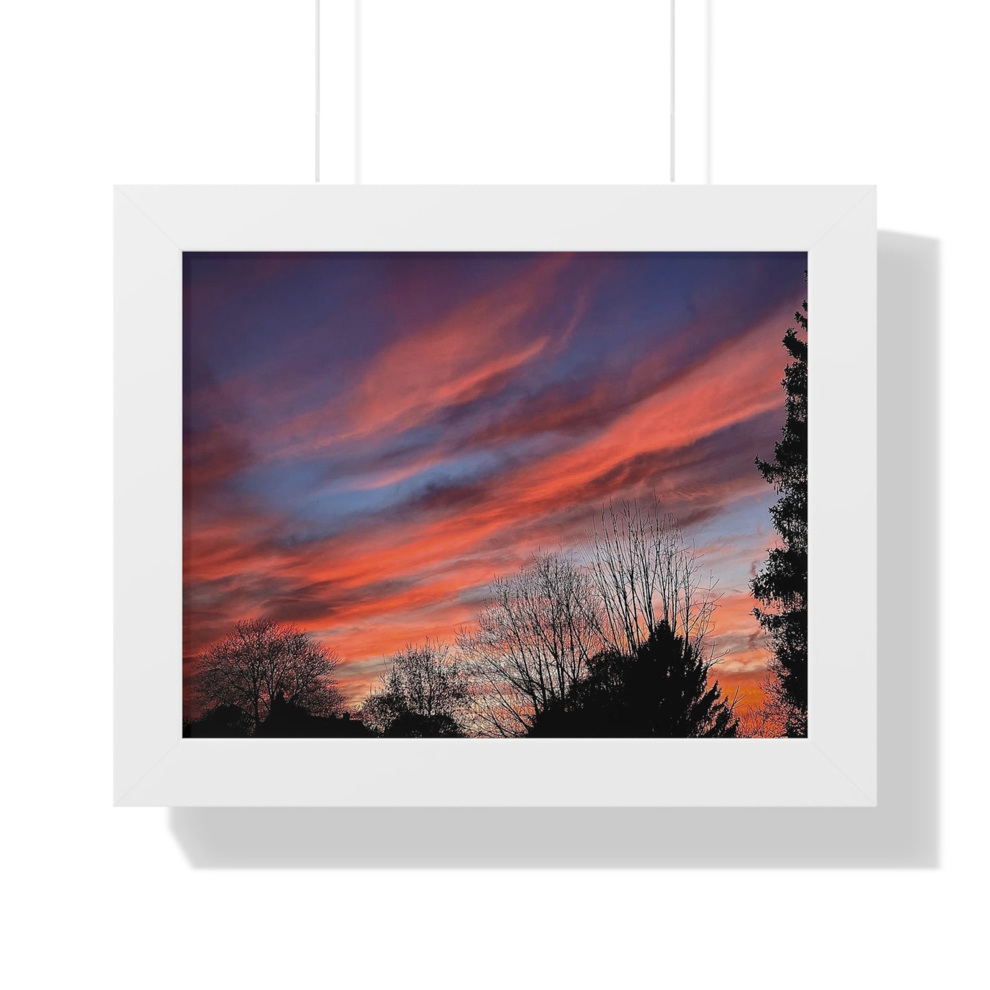 Pink Sky Framed Horizontal Poster (B & J Collections)