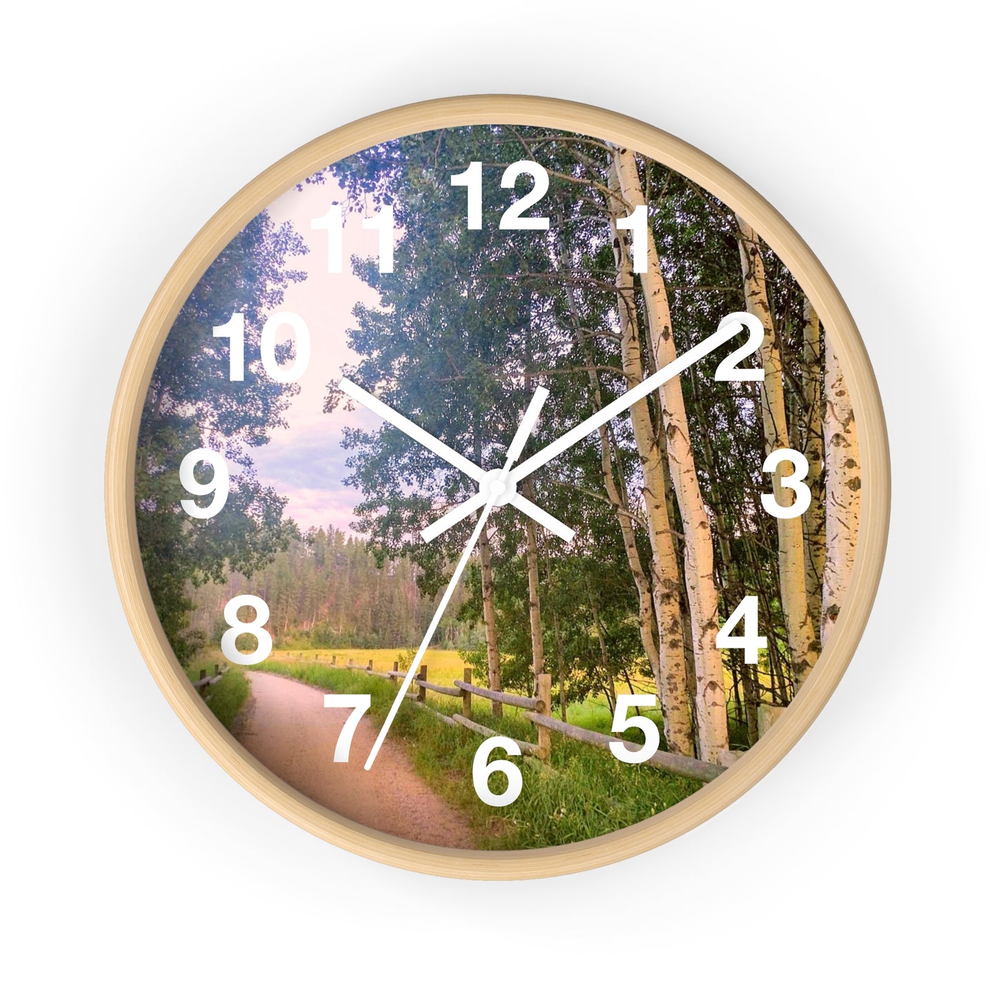 Country Road Wall Clock (SP Photography Collection)