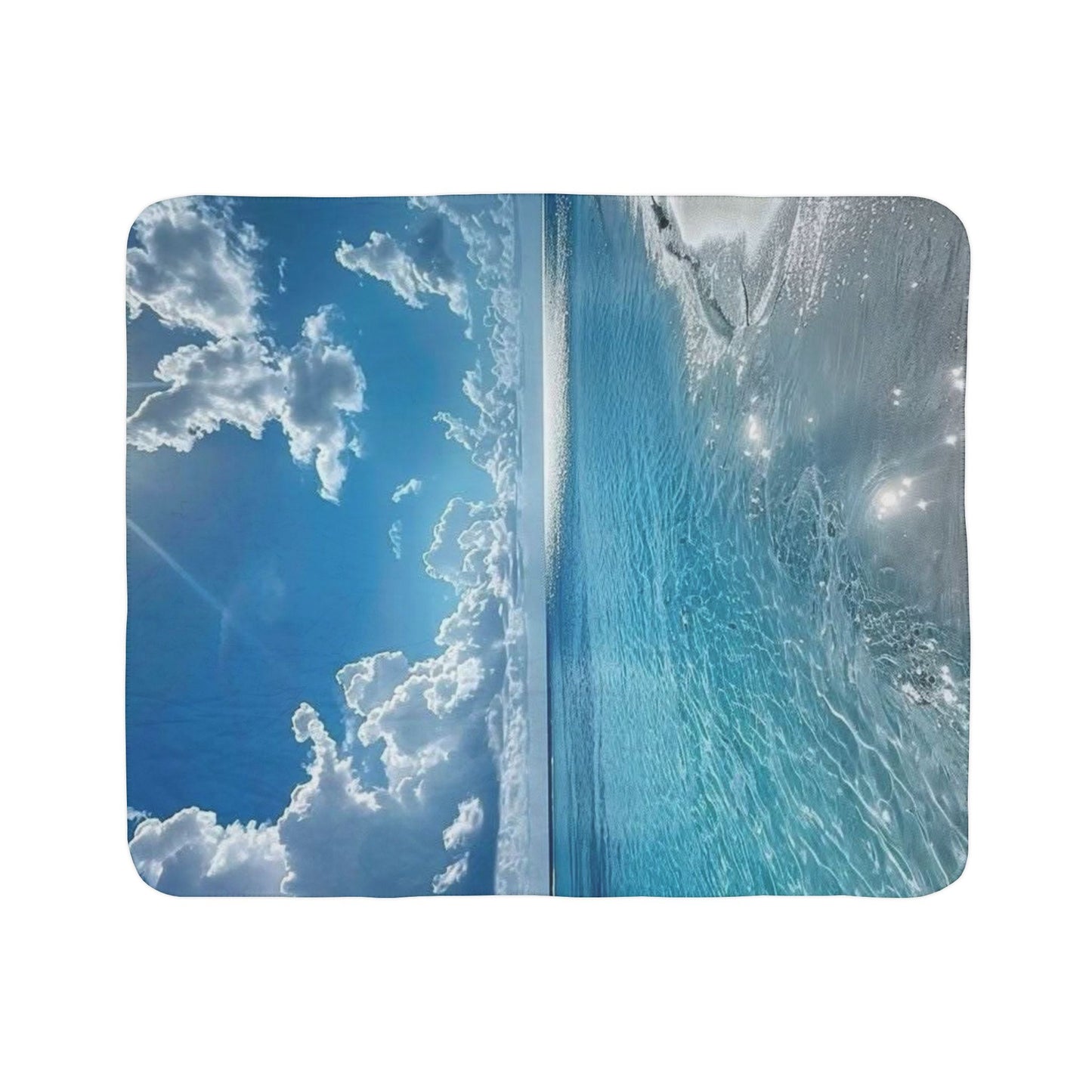Salty Air Fleece Sherpa Blanket (ai B & J Collections)