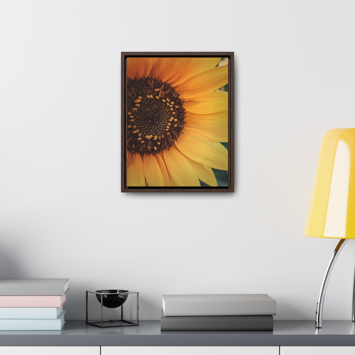 Sun Ray Sunflower Canvas Wraps, Vertical Frame (SP Photography Collection)