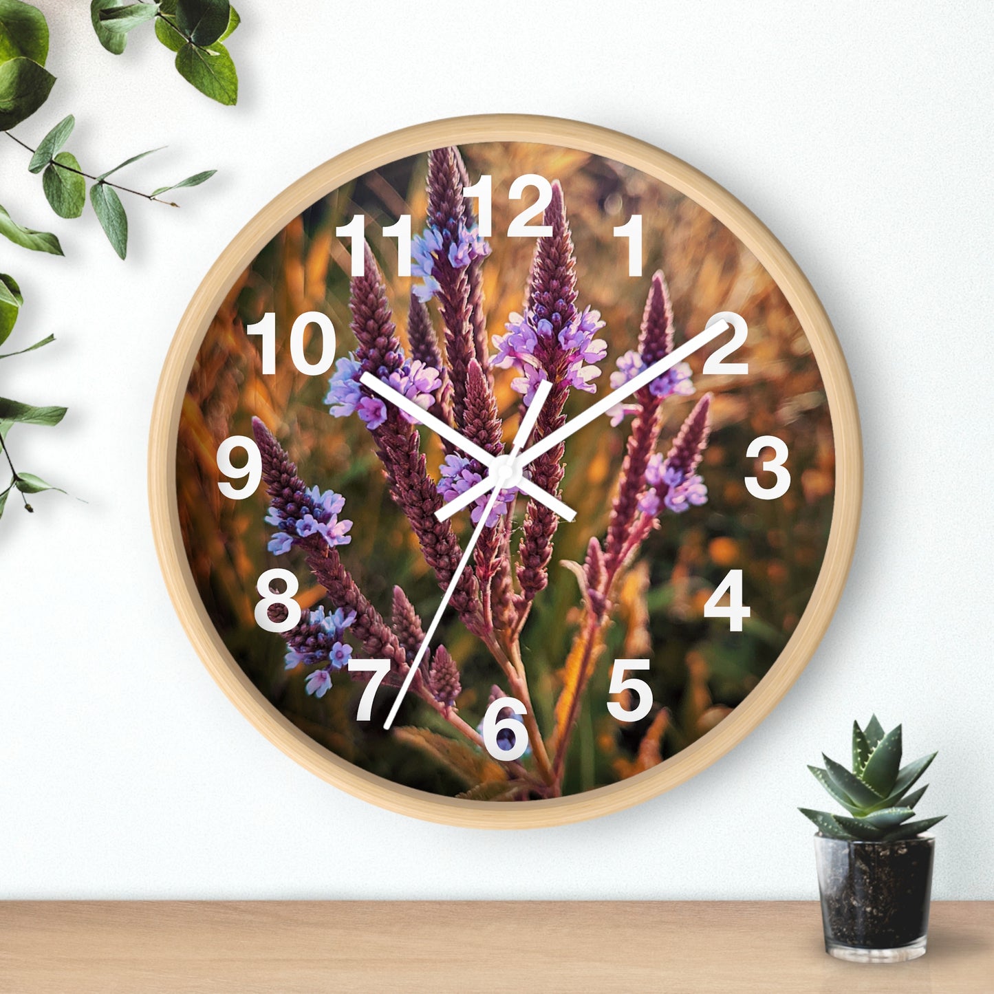 Purple Fields Clock (SP Photography Collection)