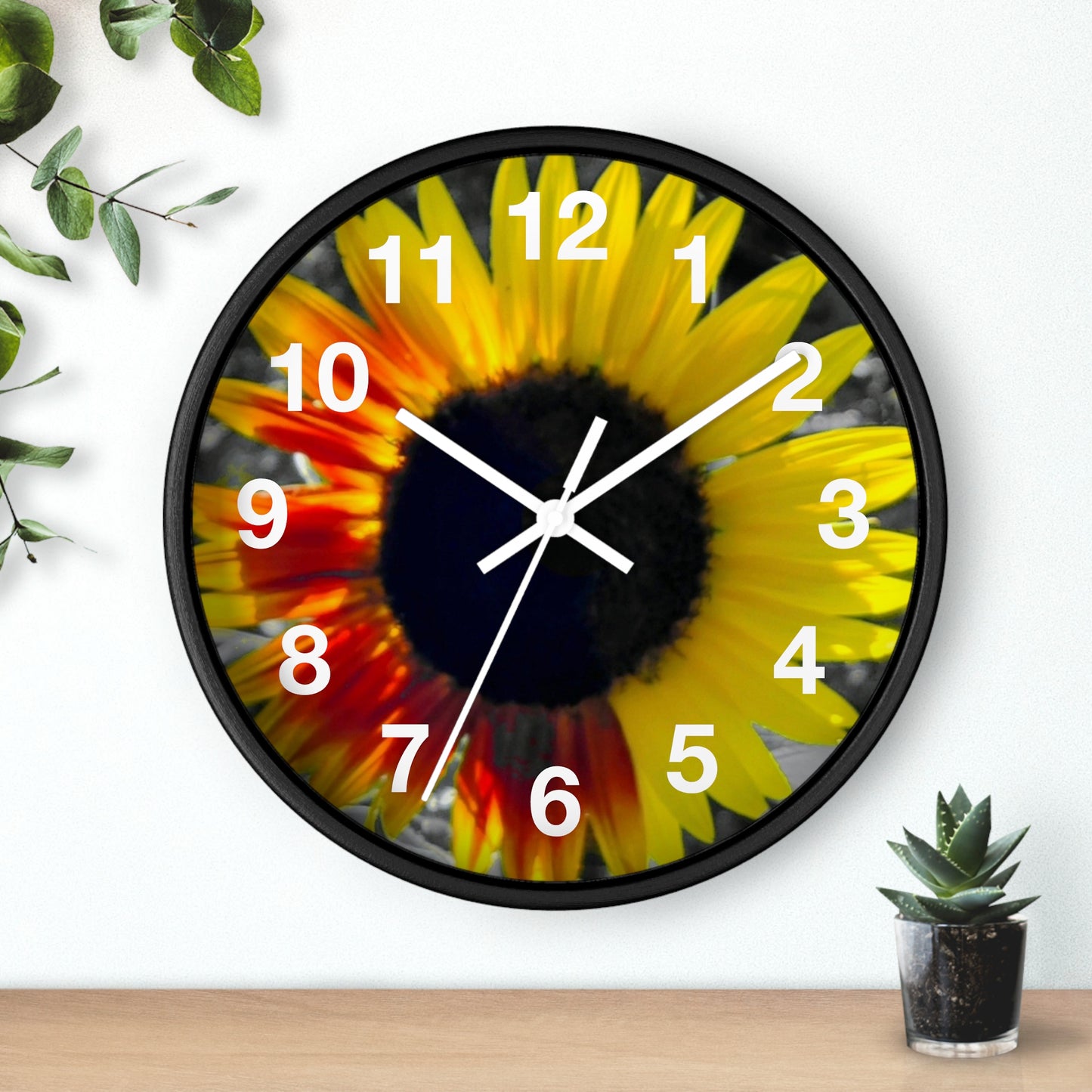 Mixed Sunflower Wall Clock (Enchanted Exposures By Tammy Lyne)