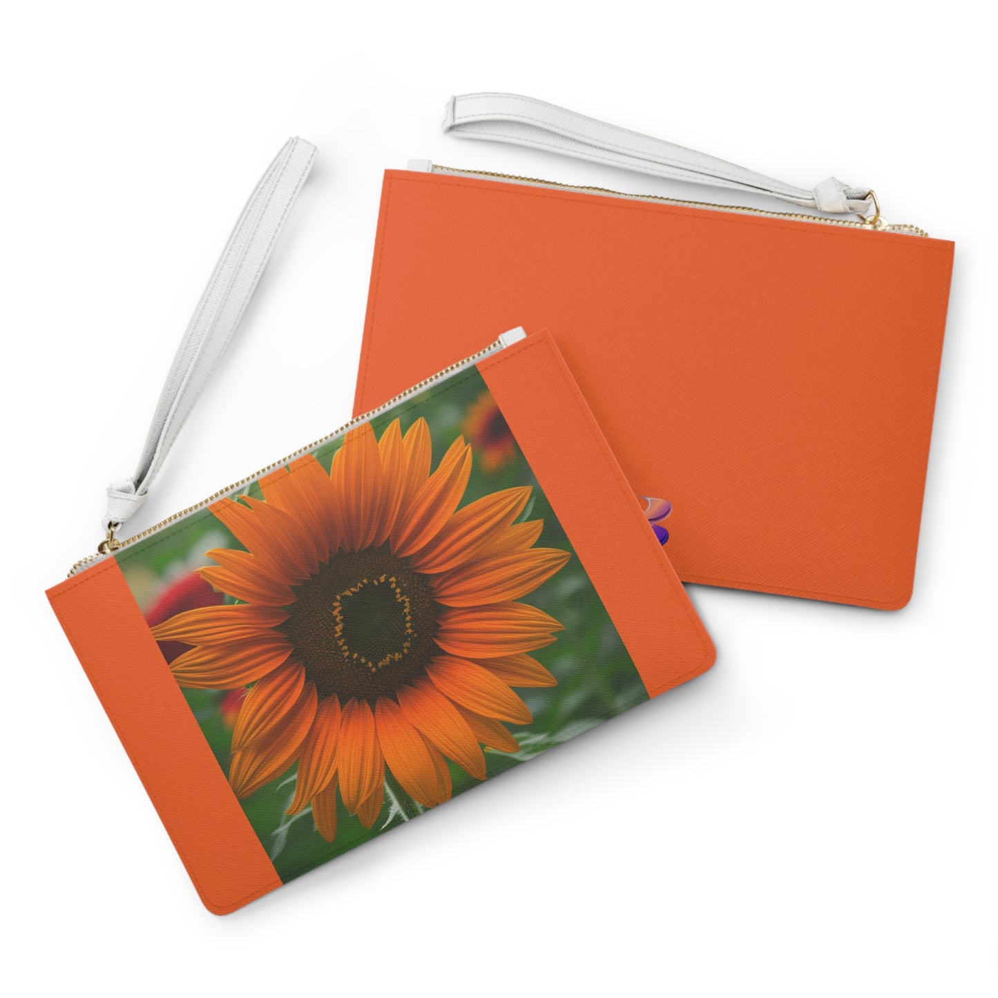 Orange Sunflower Large Clutch Bag (SP Photography Collection) ORANGE