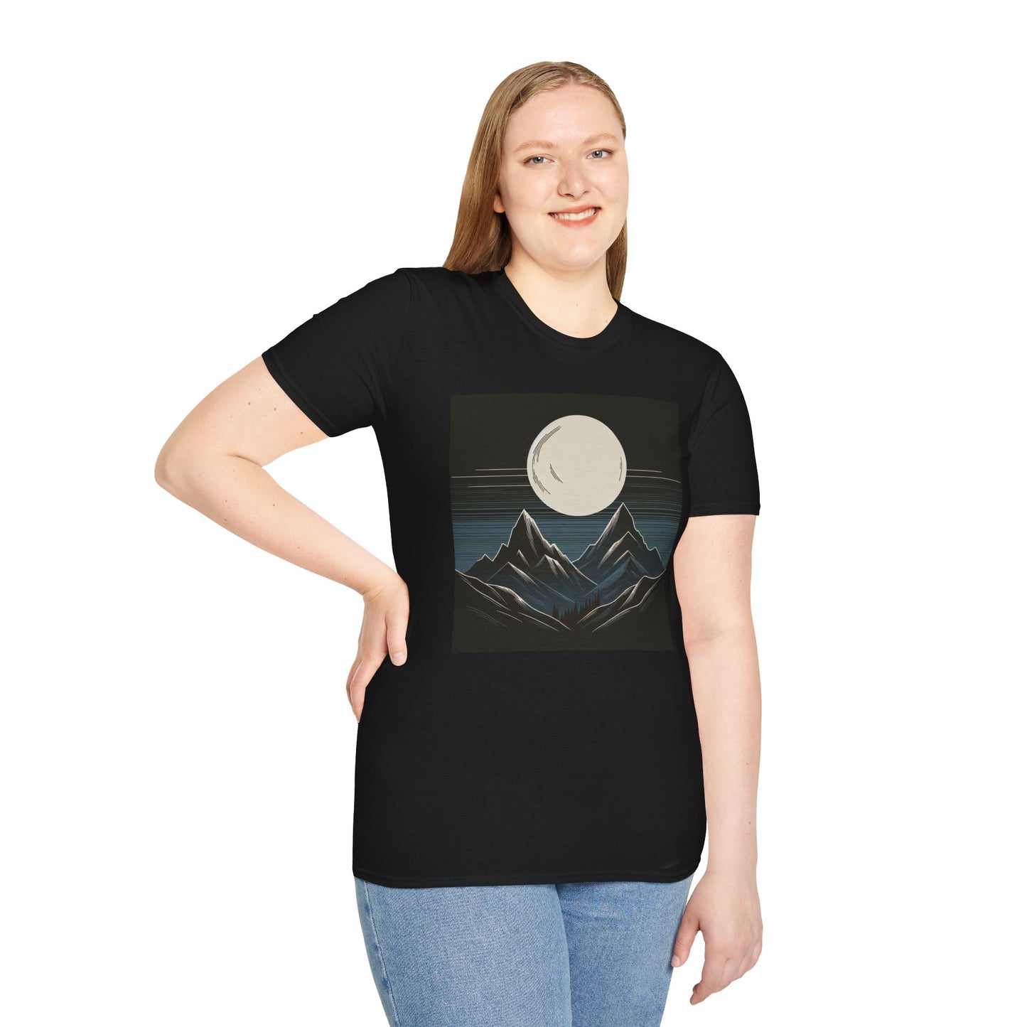 Moon Unisex Soft-style T-Shirt (B & J Collections)