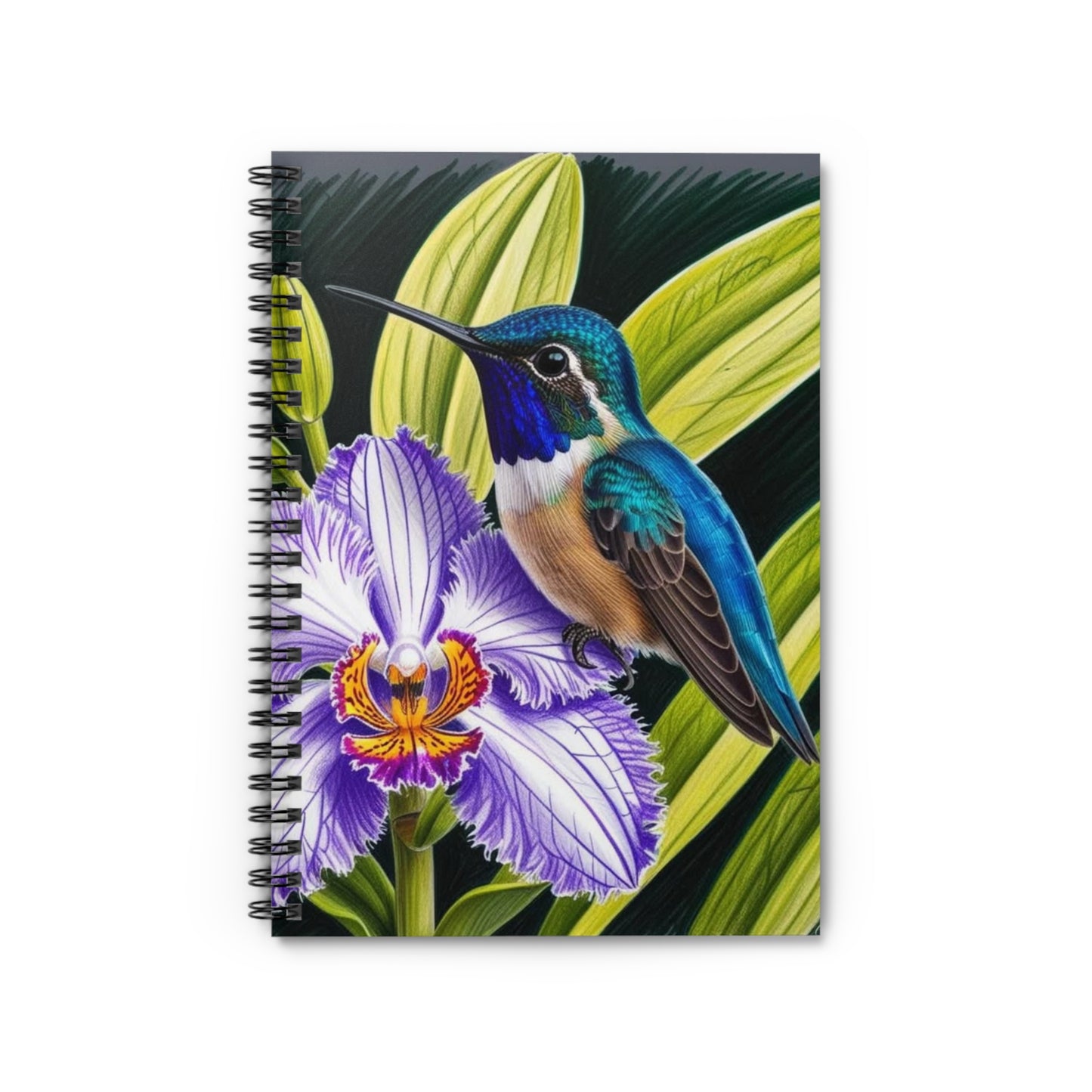 Hummingbird Spiral Notebook - Ruled Line (aiB & J Collections)