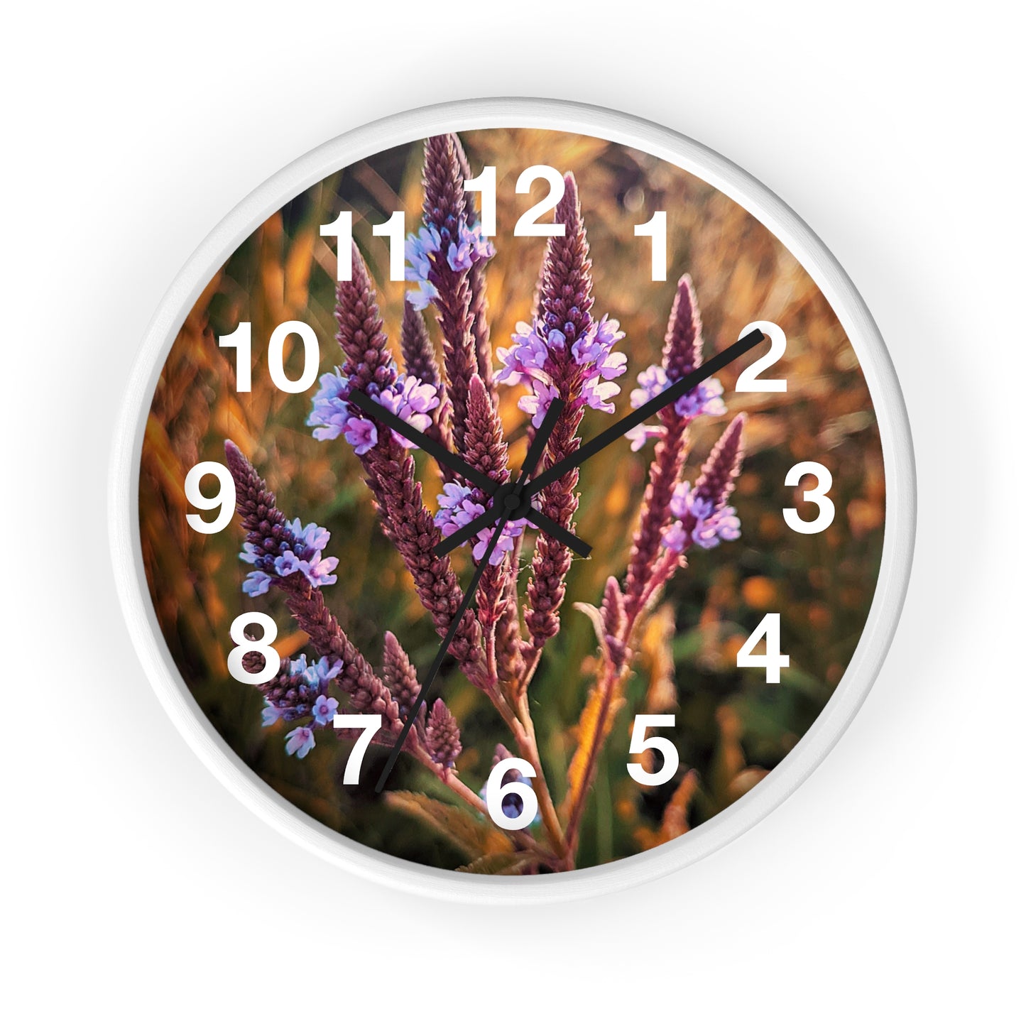 Purple Fields Clock (SP Photography Collection)