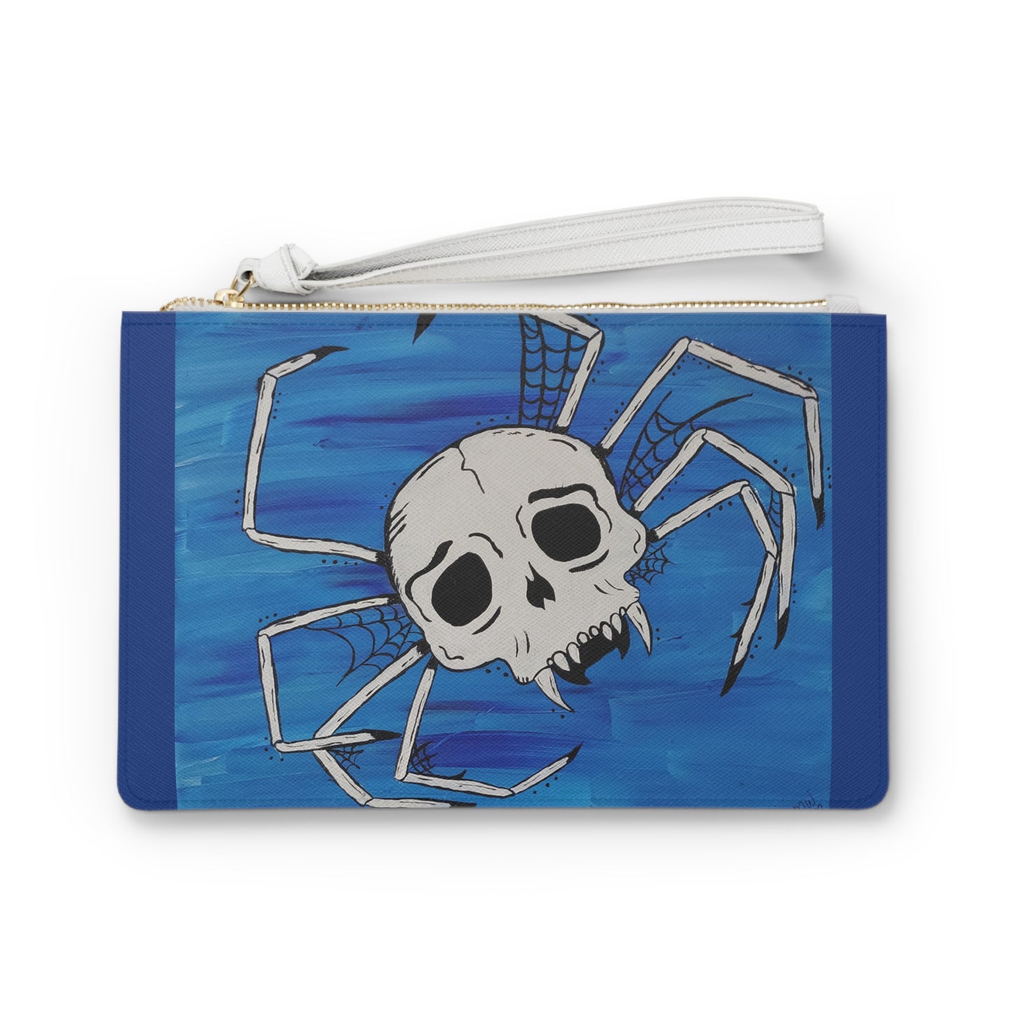 Mikey Large Clutch Bag (Peculiar Paintings Collection) NAVY