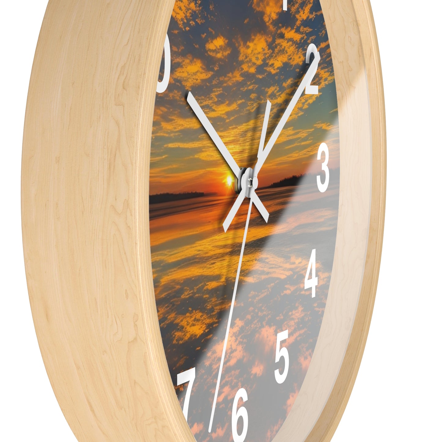 Orange Skies Wall Clock (SP Photography Collection)