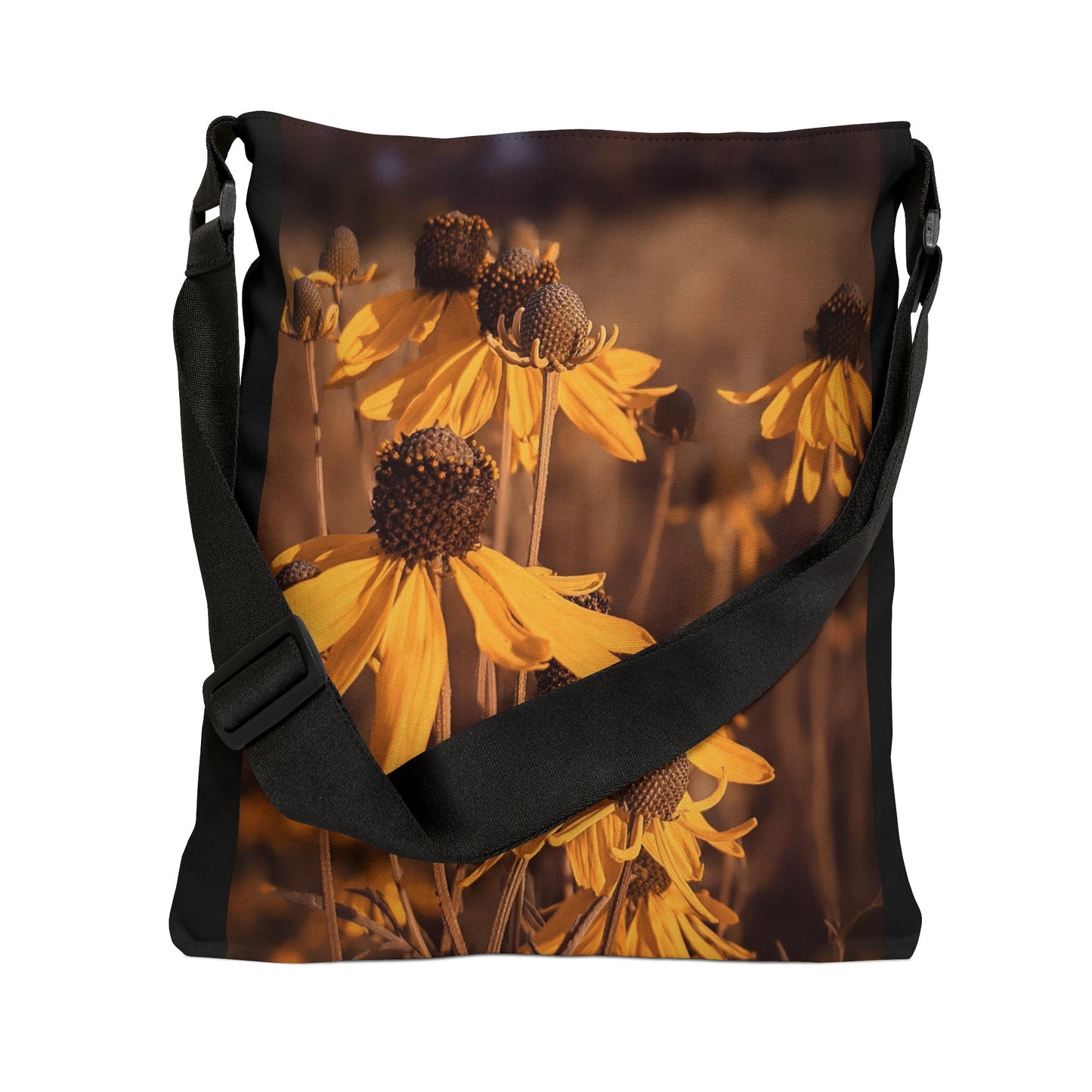 Narrow leaf Adjustable Tote Bag (SP Photography Collection) BLACK