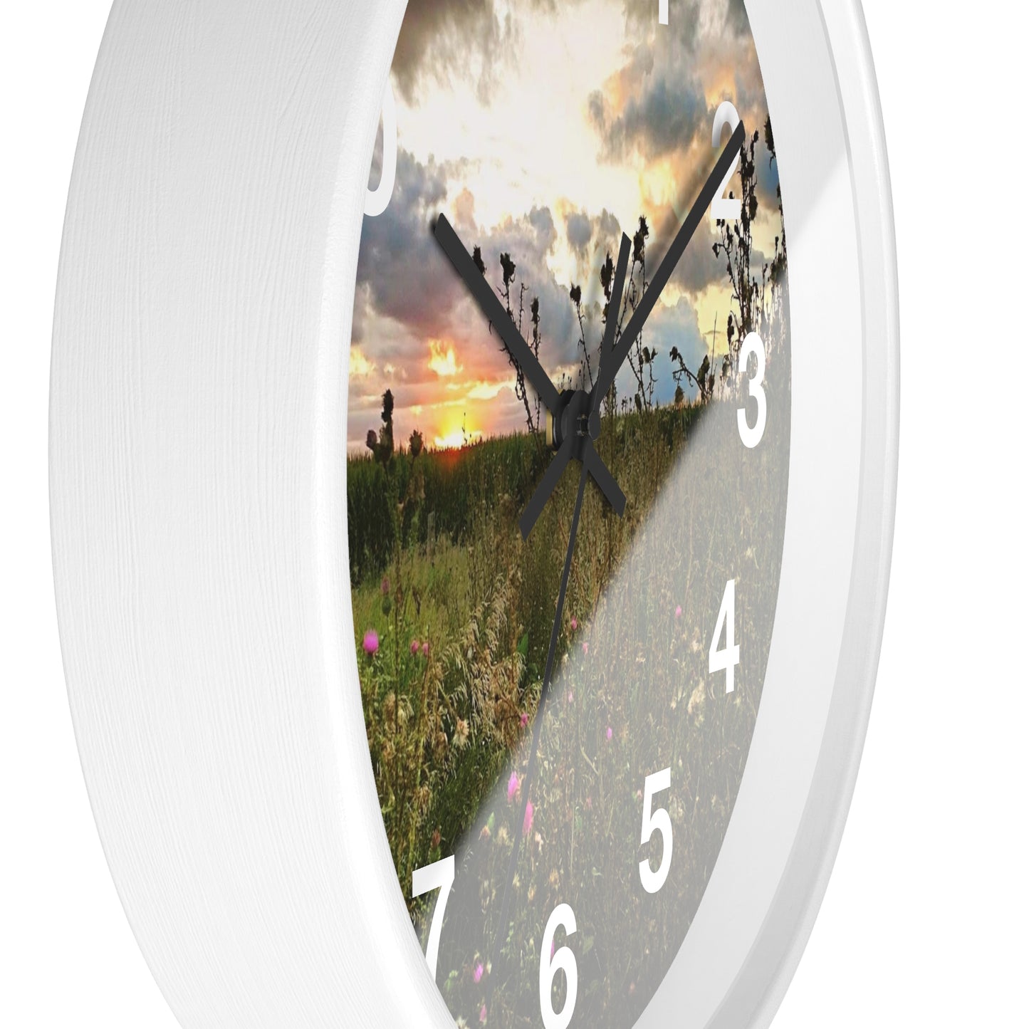 Cloudy Field wall Clock (SP Photography Collection)
