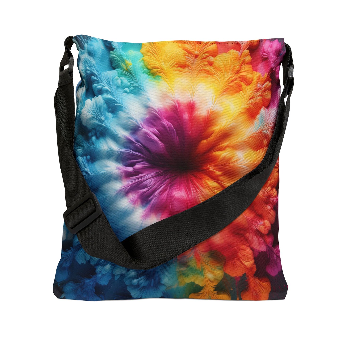 Smokey Tye Dye Adjustable Tote Bag (aiB & J Collections) BLUE