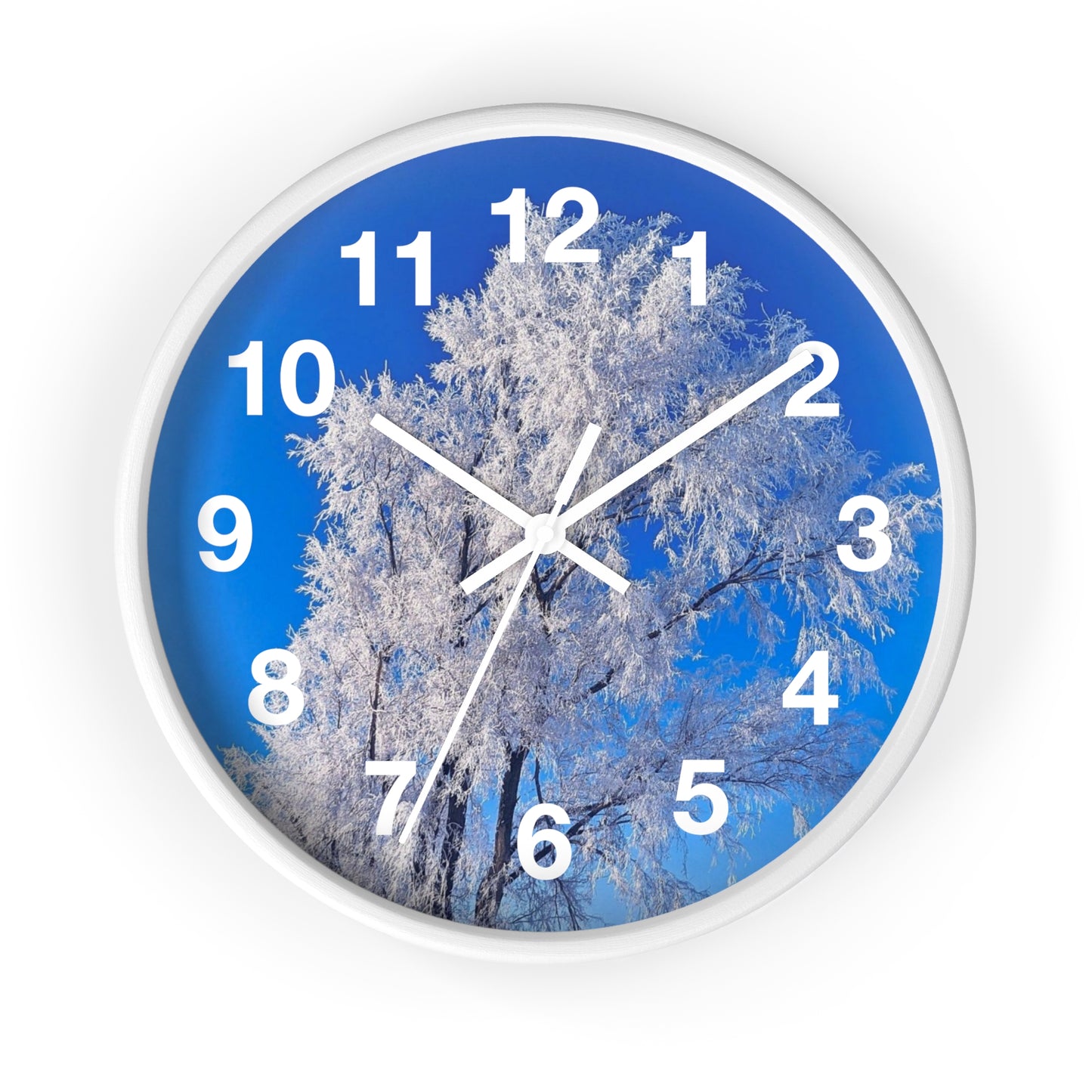 Snowy Tree Clock (SP Photography Collection)
