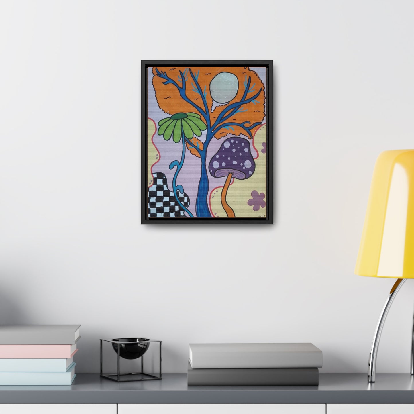 Mystic Mushroom Canvas Wraps, Vertical Frame (Peculiar Paintings Collection)