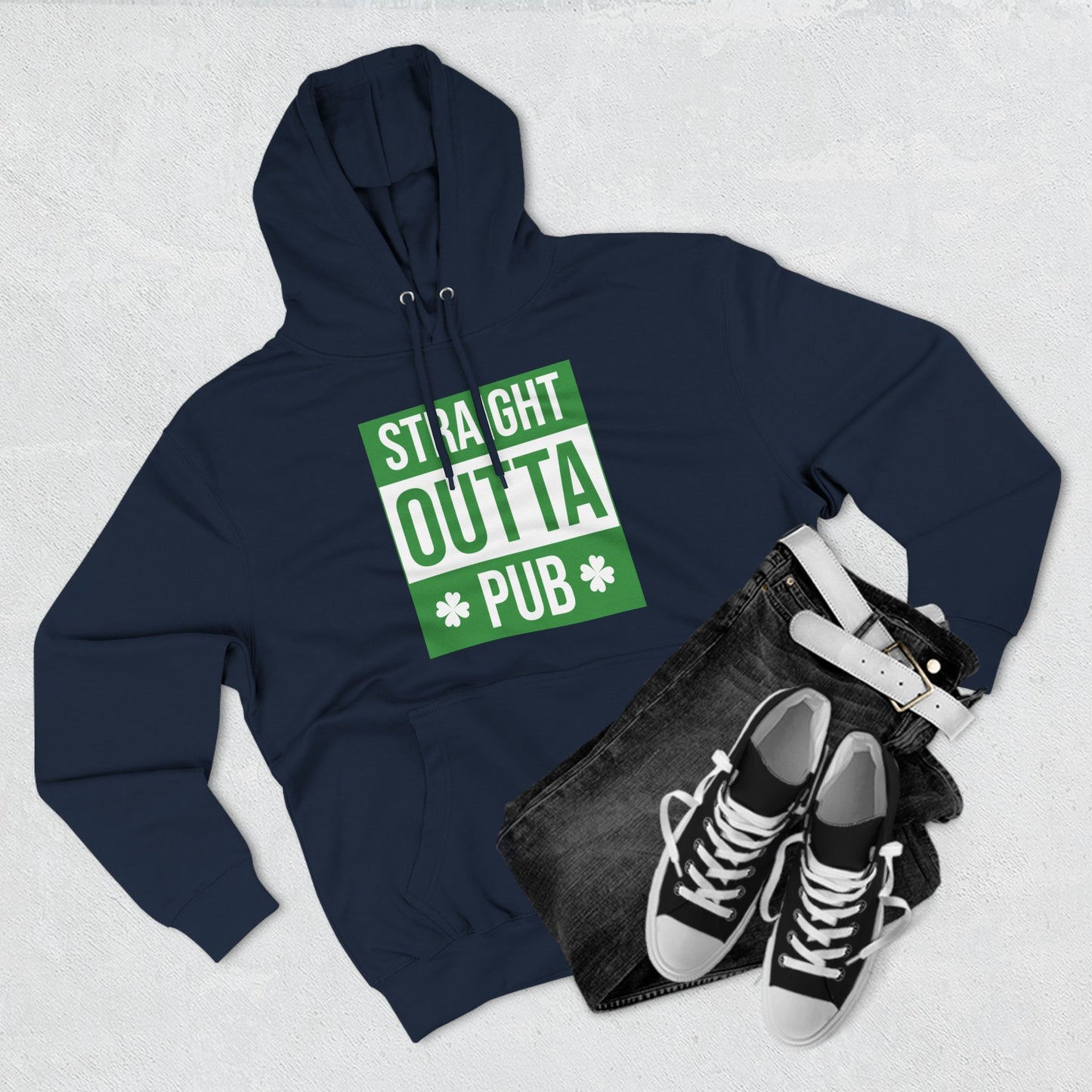 Pub Three-Panel Fleece Hoodie ( B & J Collections)