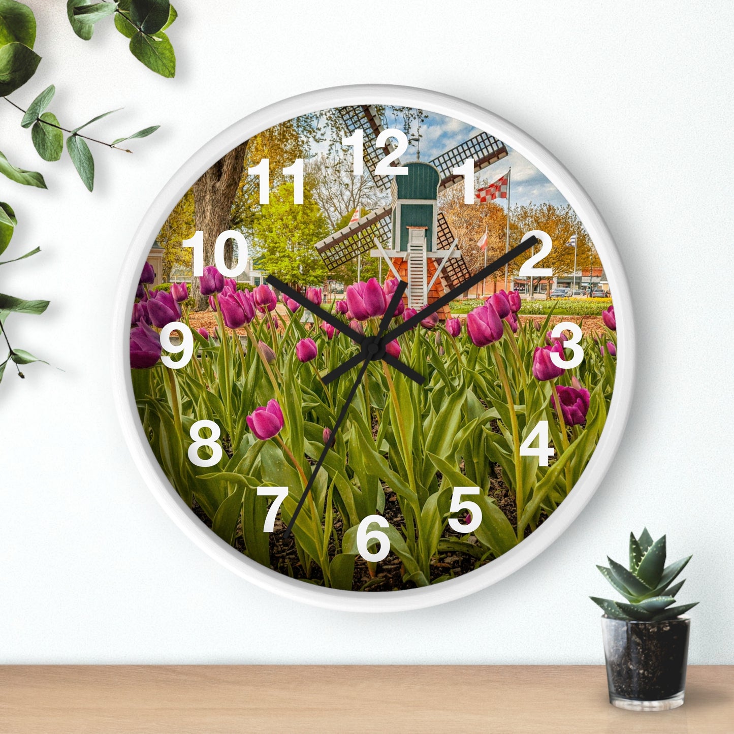 Windmill Tulip Wall Clock (SP Photography Collection)