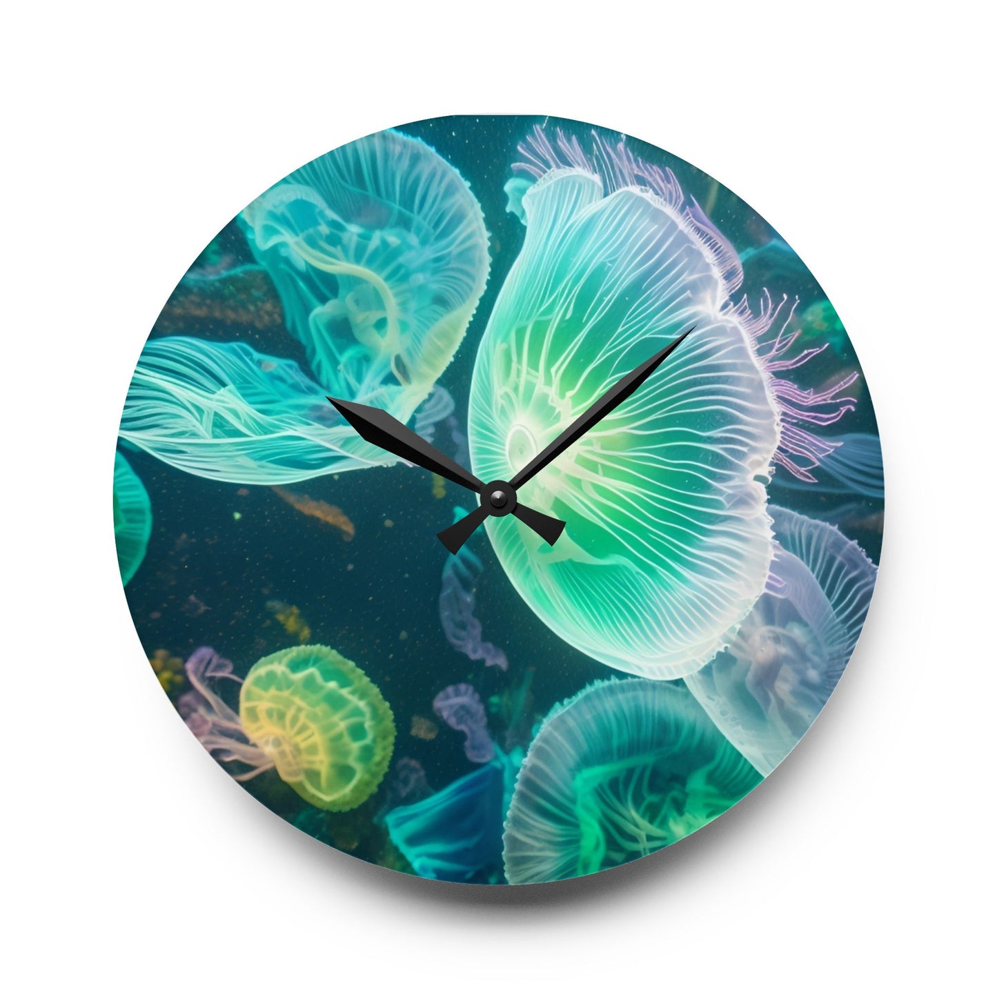 Jellyfish Acrylic Wall Clock (SP Photography Collection)
