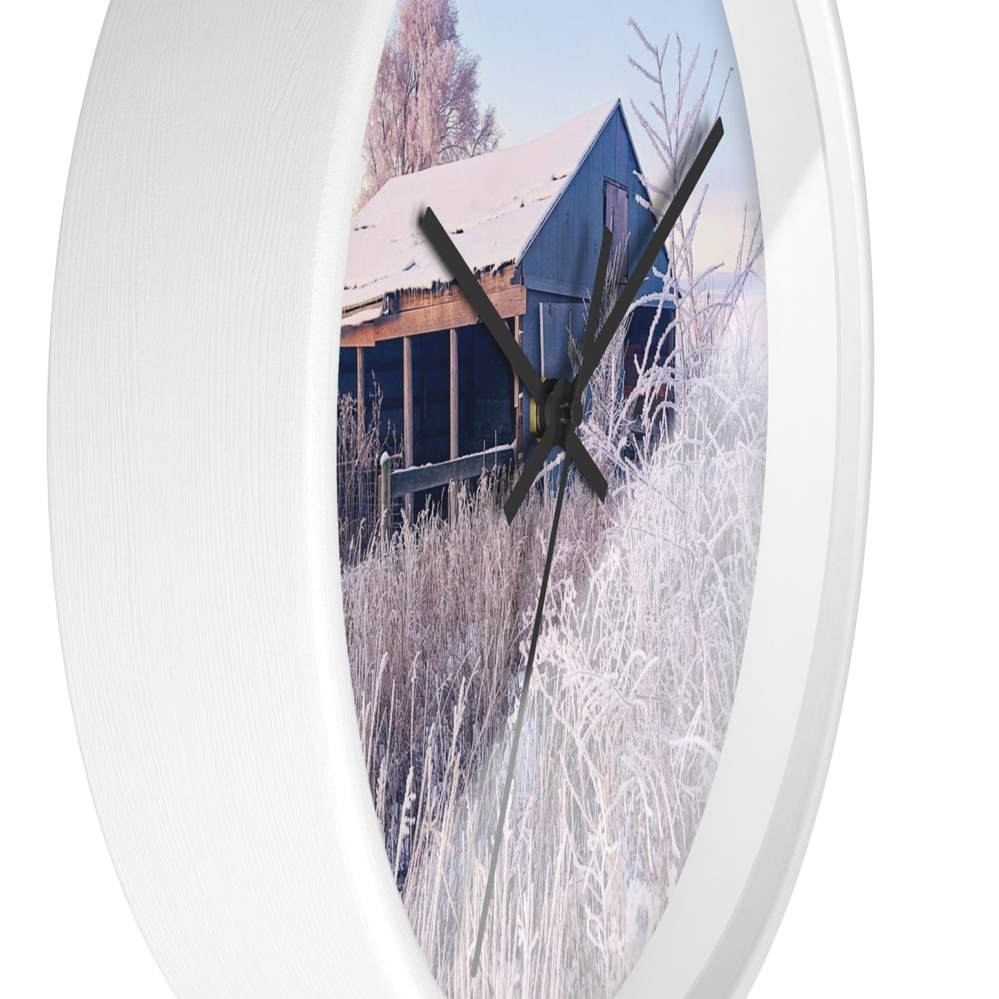 Wintery Barn Wall Clock (SP Photography Collection)