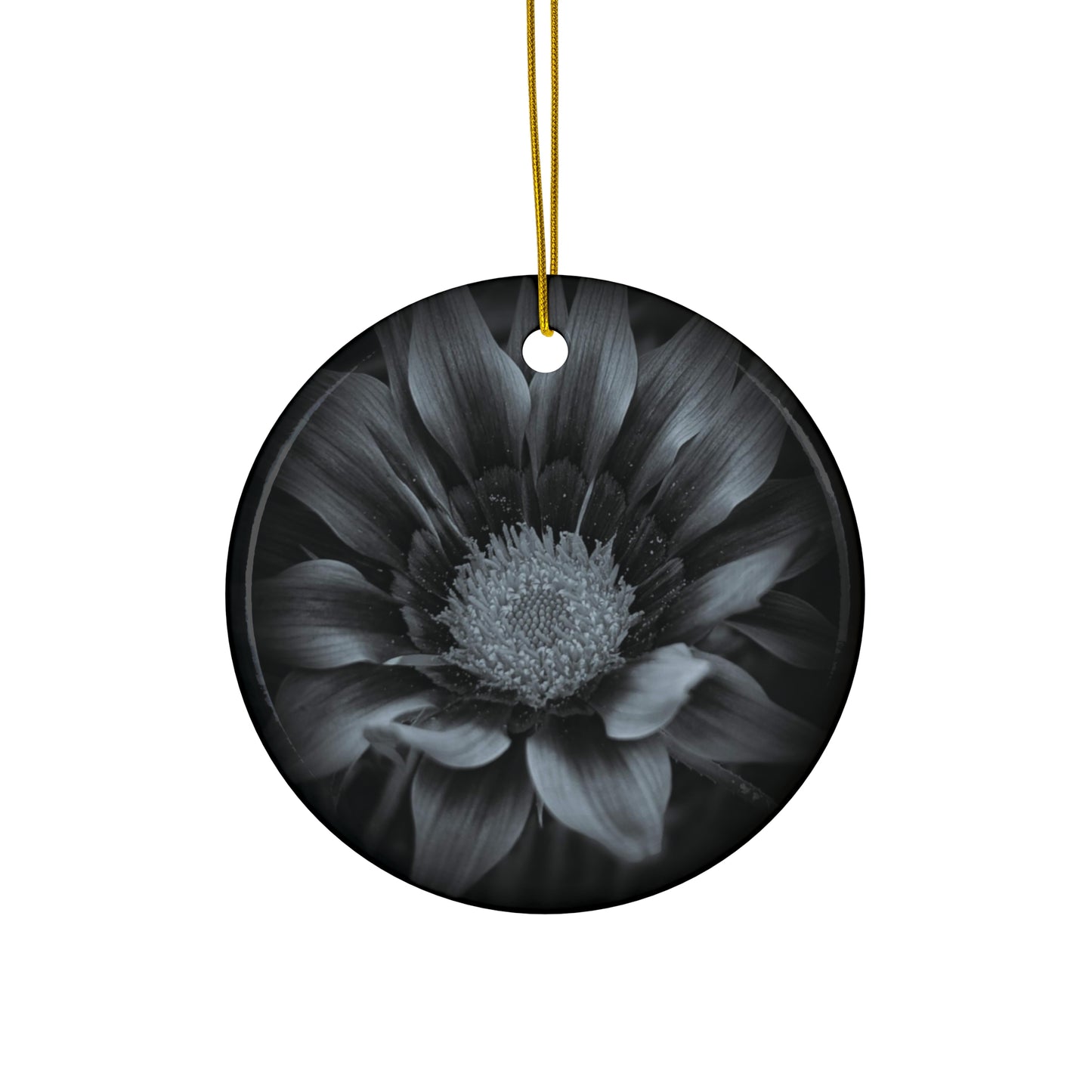 Midnight Bloom Ceramic Ornament (SP Photography Collection)