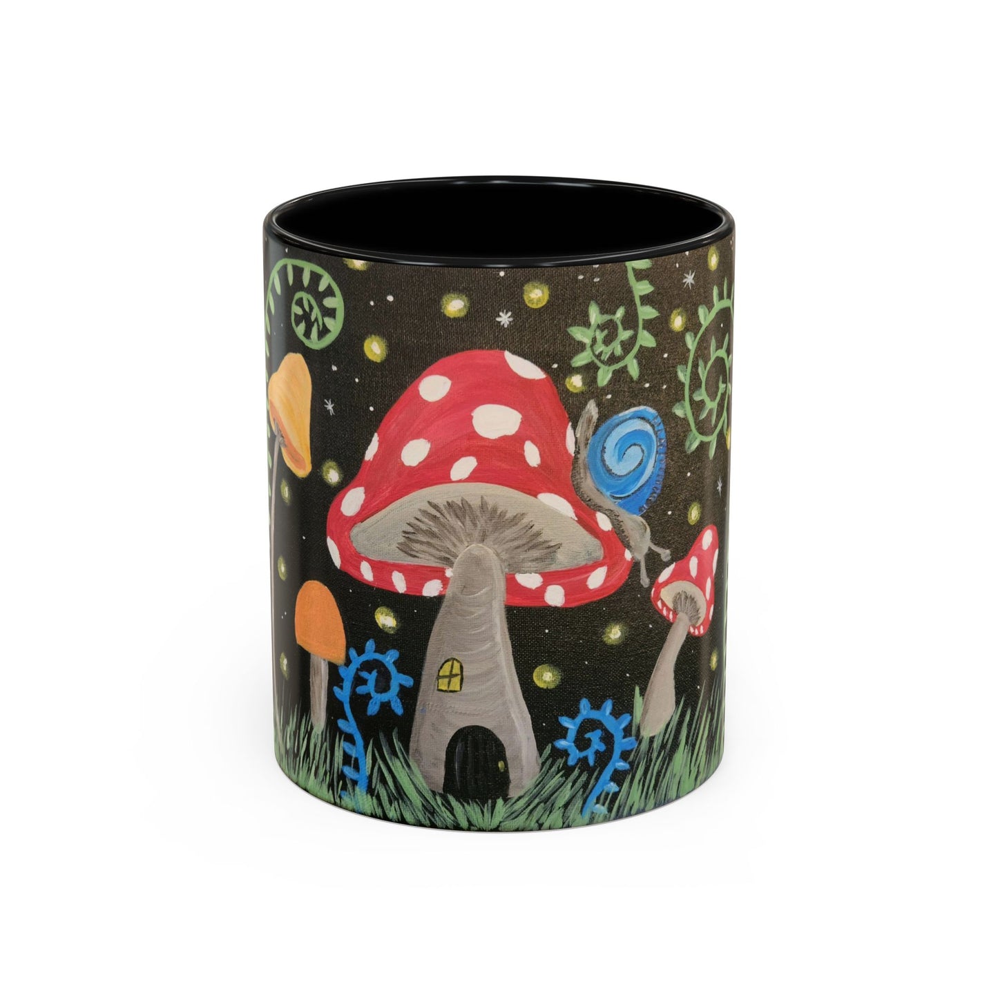 Magical Mushrooms Accent Coffee Mug, 11oz (Brookson Collection)