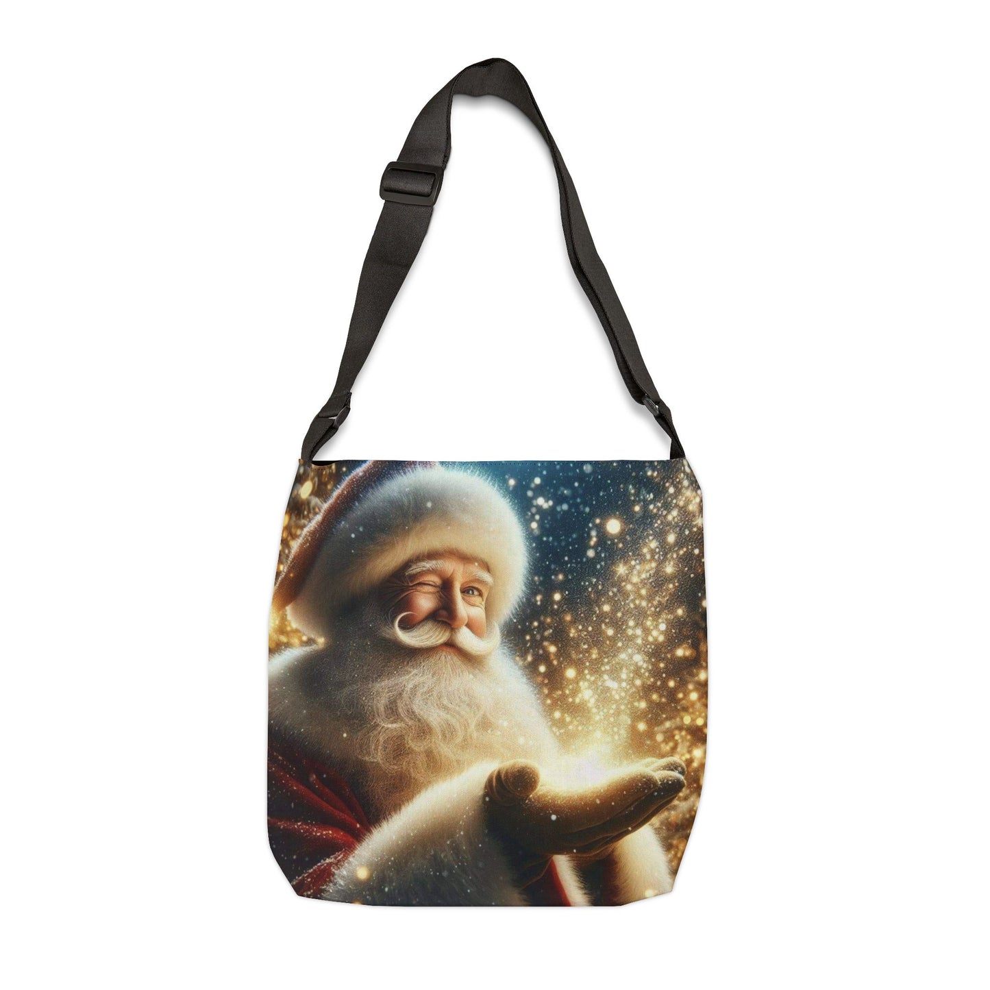 Santa Magic Adjustable Tote Bag (ai B & J Collections) BLACK
