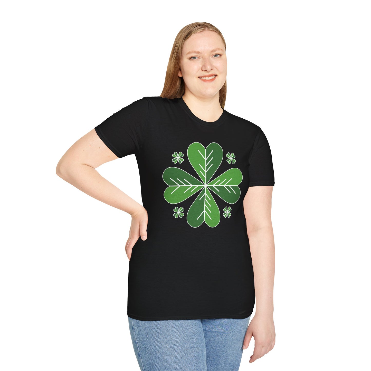 Clover Unisex Soft-style T-Shirt (B & J Collections)