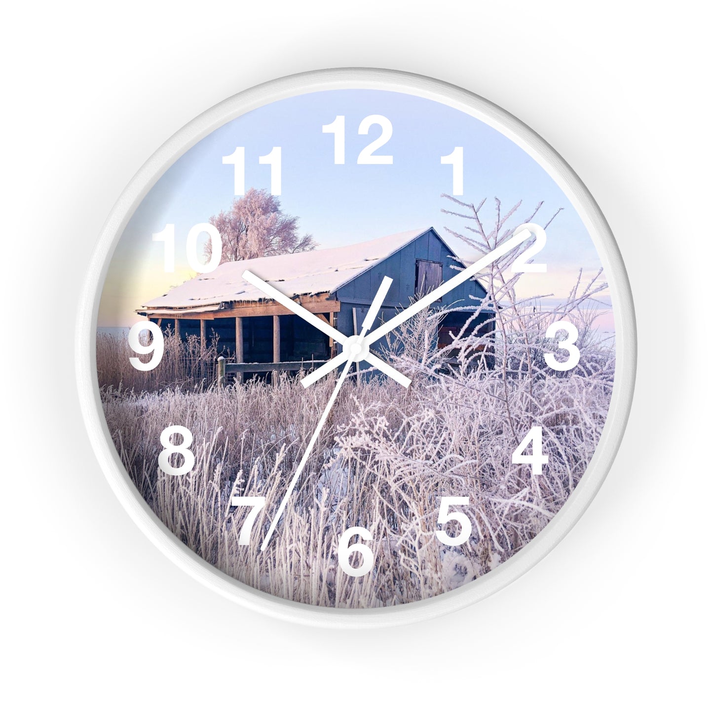 Wintery Barn Clock (SP Photography Collection)