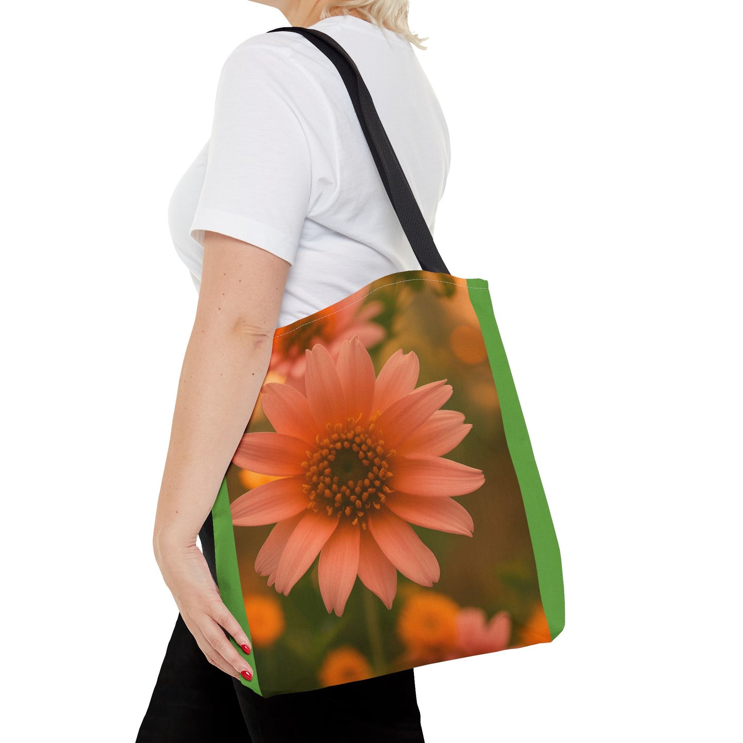 Pink Sunflower Tote Bag (SP Photography Collection) LIGHT GREEN