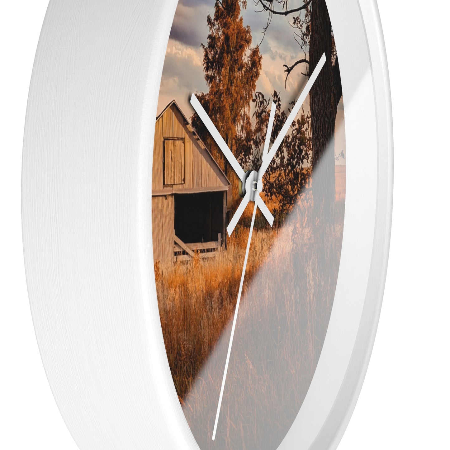 Golden Barn Wall Clock (SP Photography Collection)