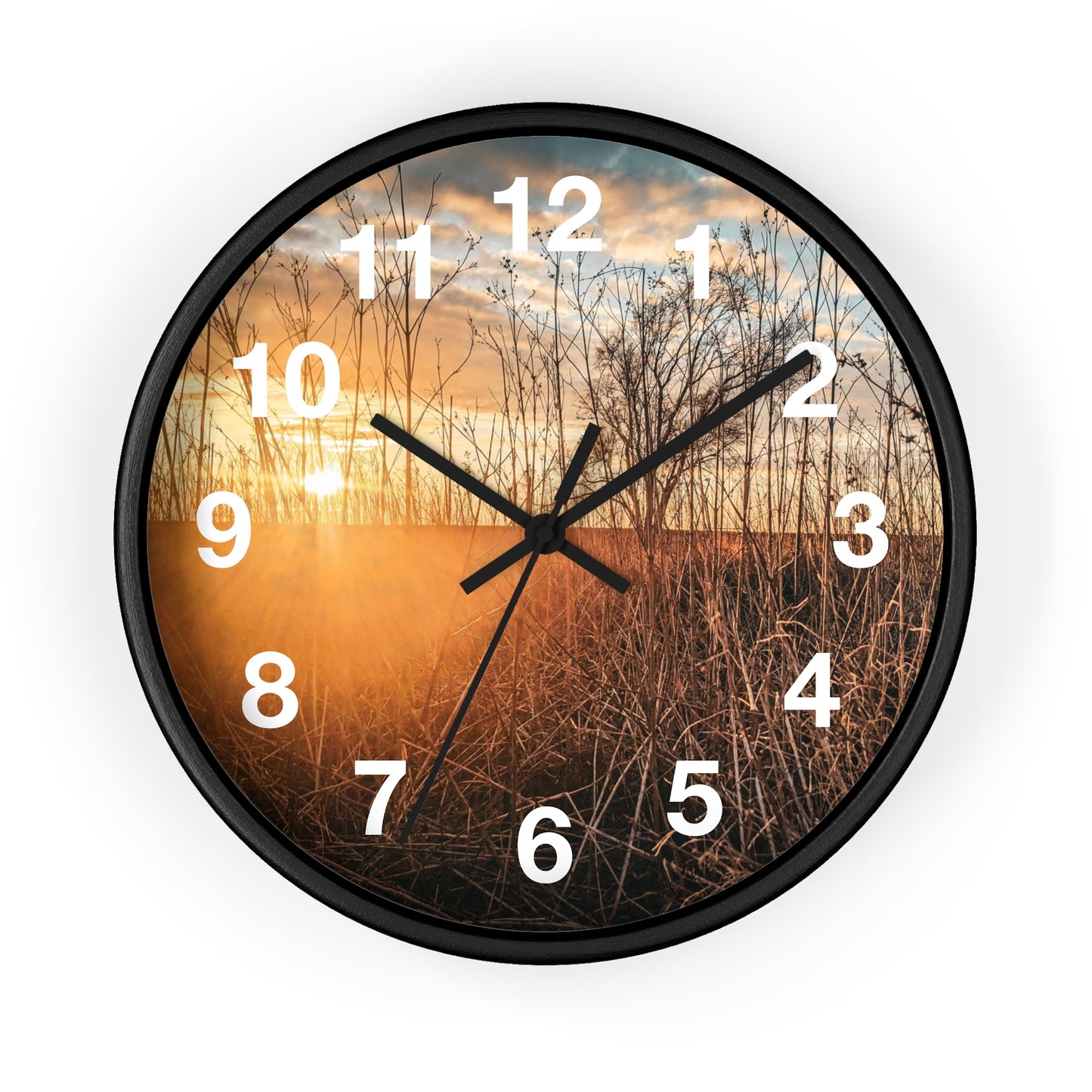 Cloudy Sunset Wall Clock (SP Photography Collection)