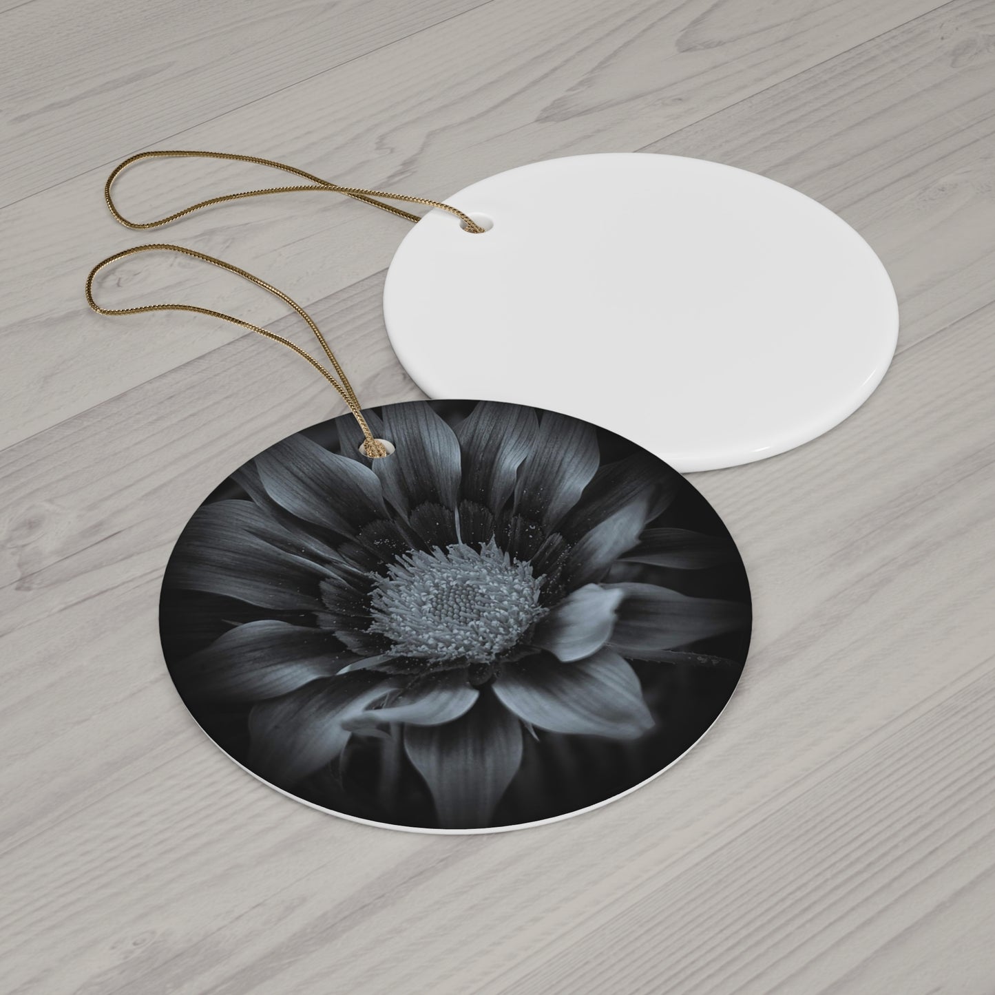 Midnight Bloom Ceramic Ornament (SP Photography Collection)