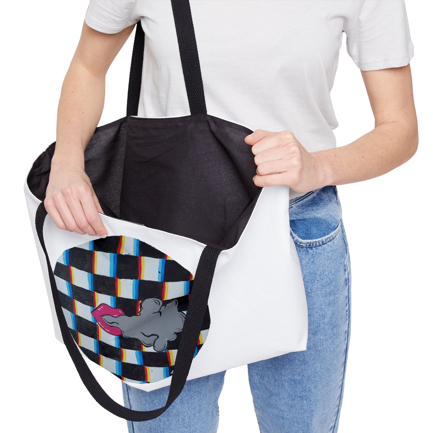 Smoke and mirrors Weekender Tote Bag (Peculiar Paintings Collection) WHITE