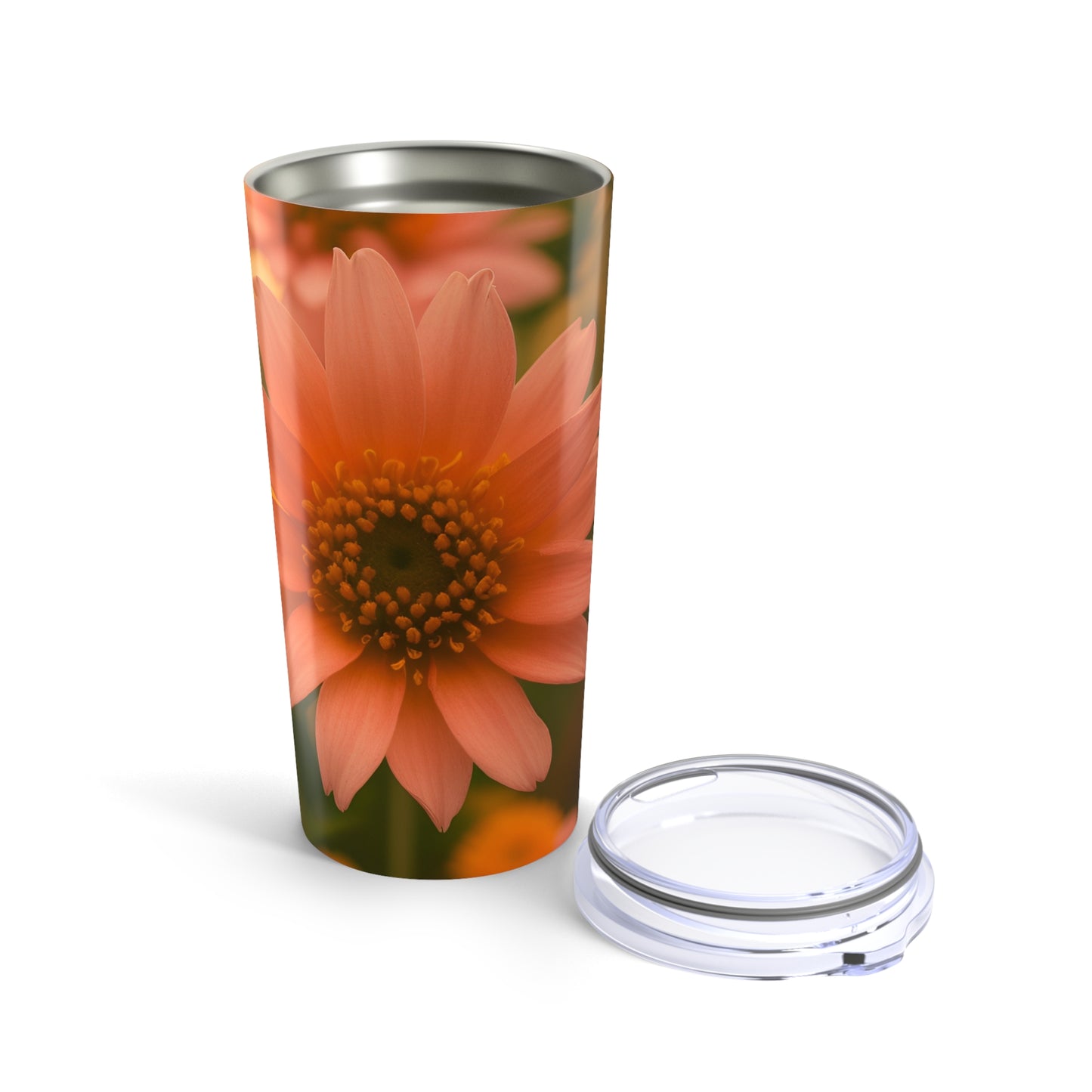 Peach Daisy Tumbler 20oz (SP Photography Collection)