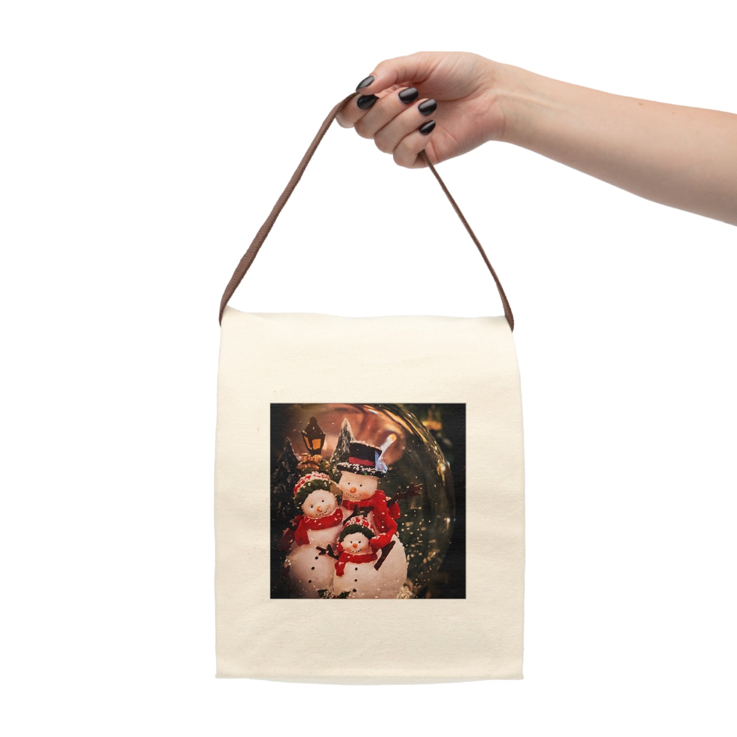 Snow Globe Canvas Lunch Bag With Strap (SP Photography Collection)