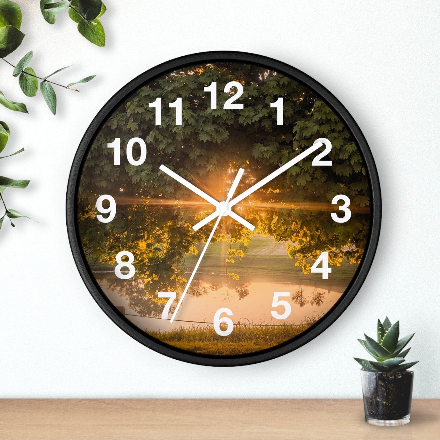 Sunset Pond Clock (SP Photography Collection)