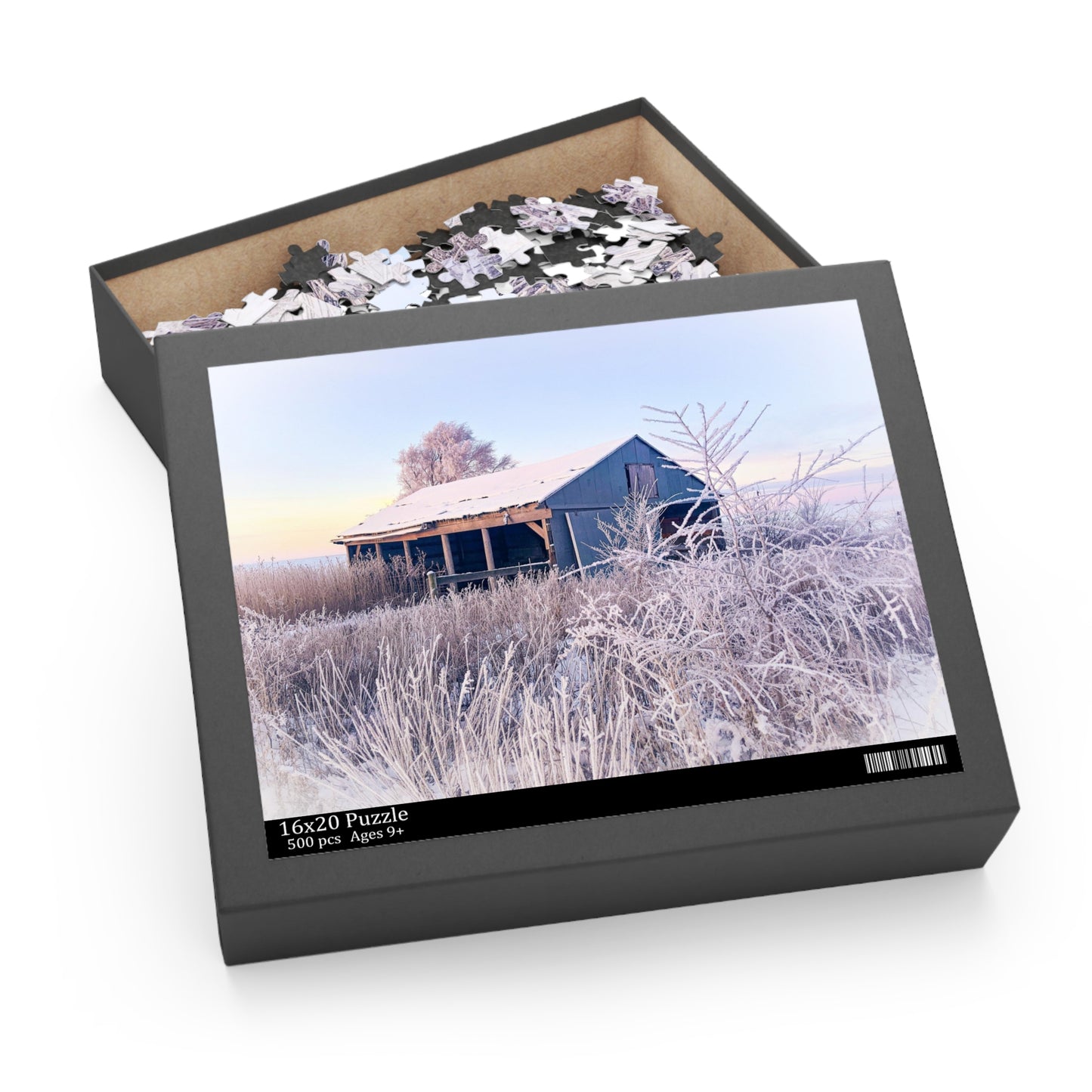 Wintery Barn Puzzle (SP Photography Collection 120, 252, 500-Piece)