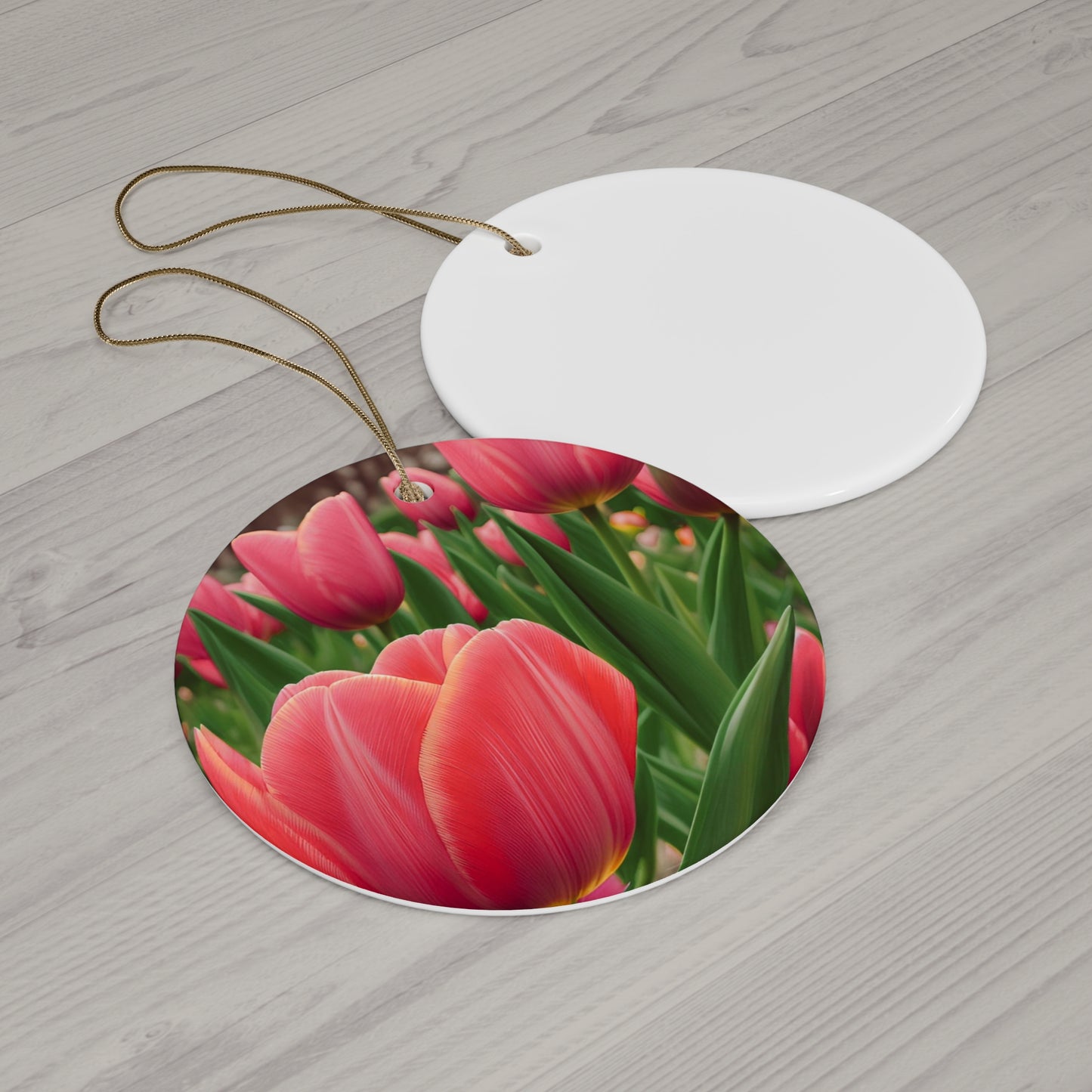 Pink Tulip Ceramic Ornament (SP Photography Collection)