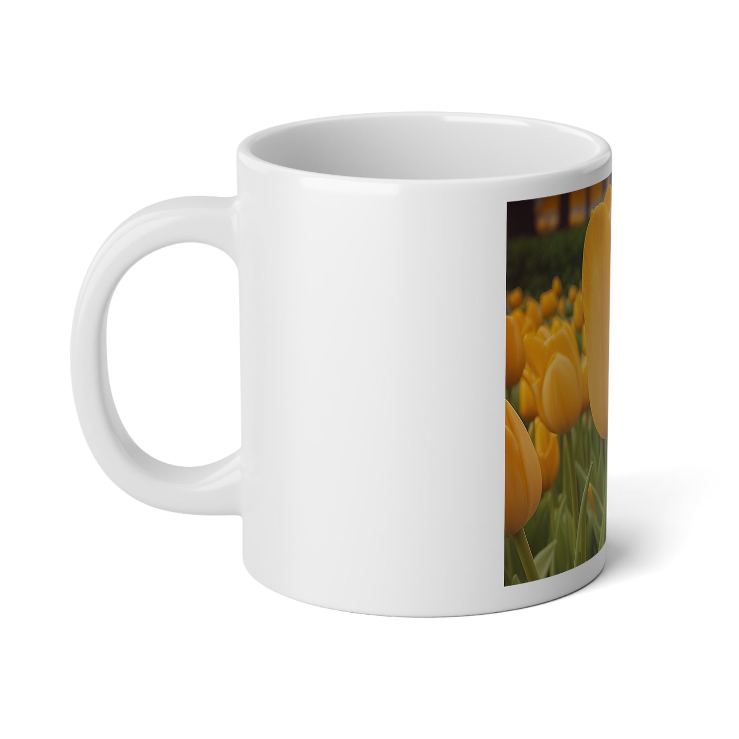 Yellow Tulip Jumbo Mug, 20oz (SP Photography Collection)